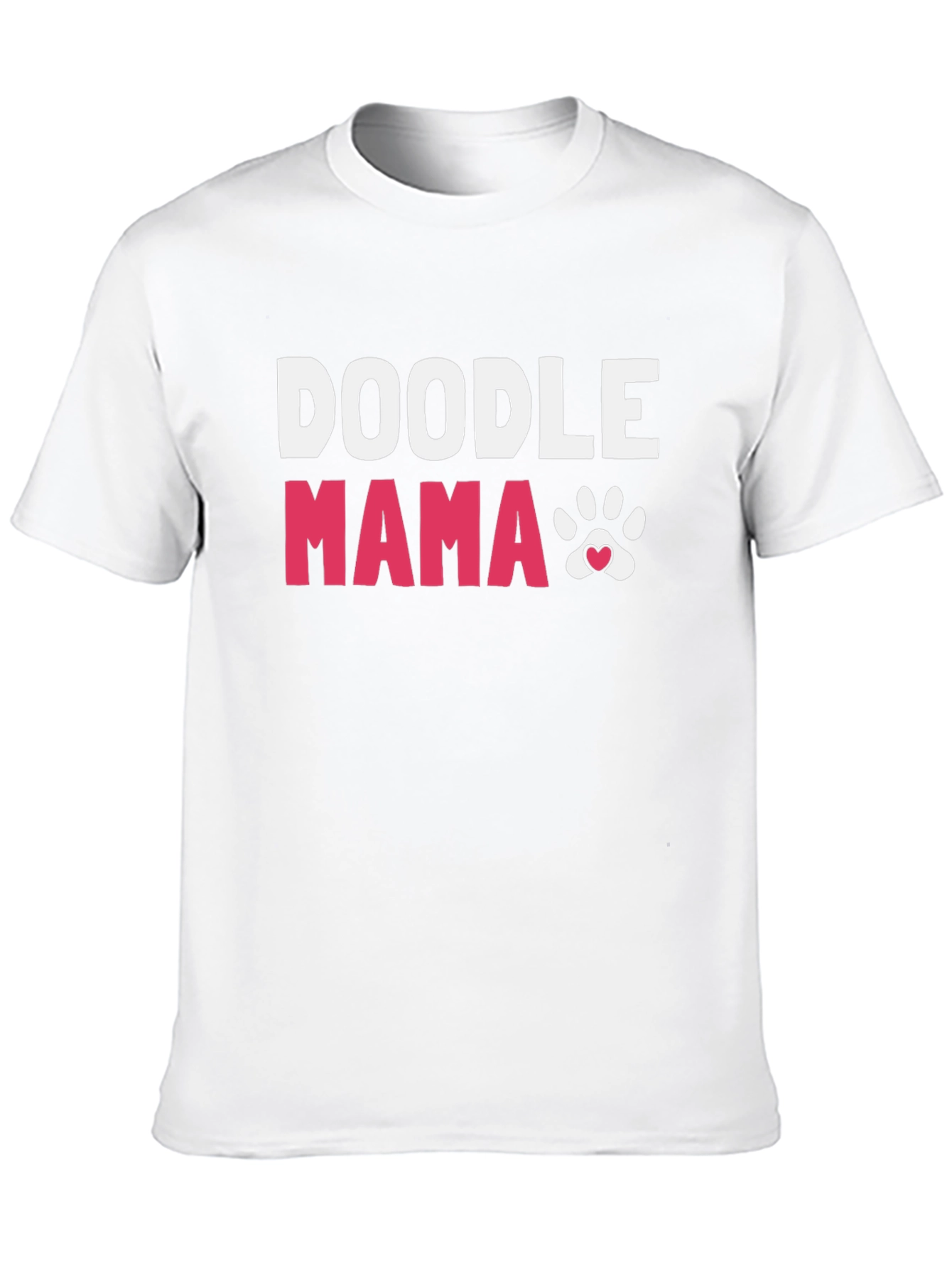 Black Doodle Mama Paw Print T-Shirt view 10