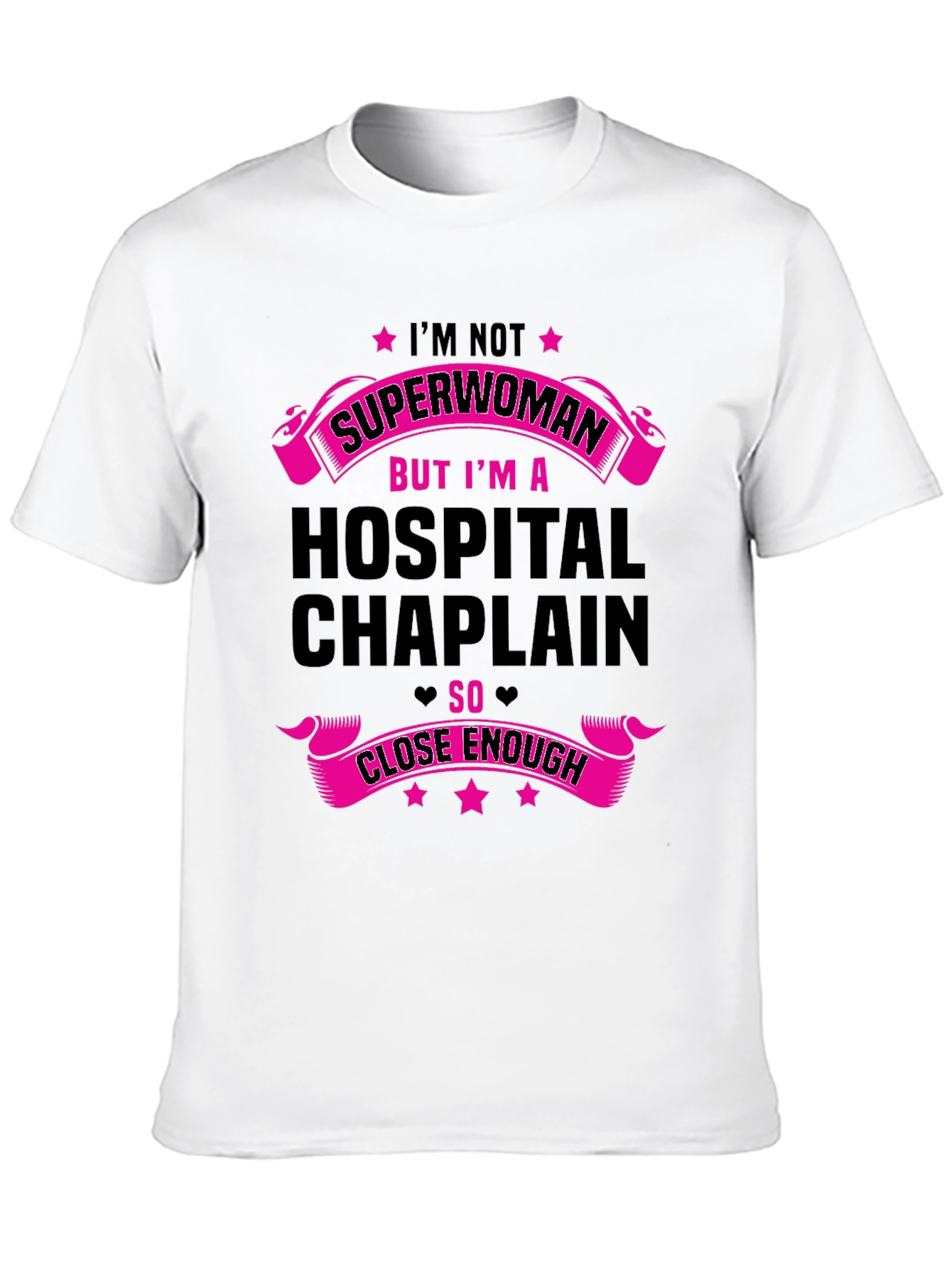 Black Hospital Chaplain Superwoman Graphic Tee view 10