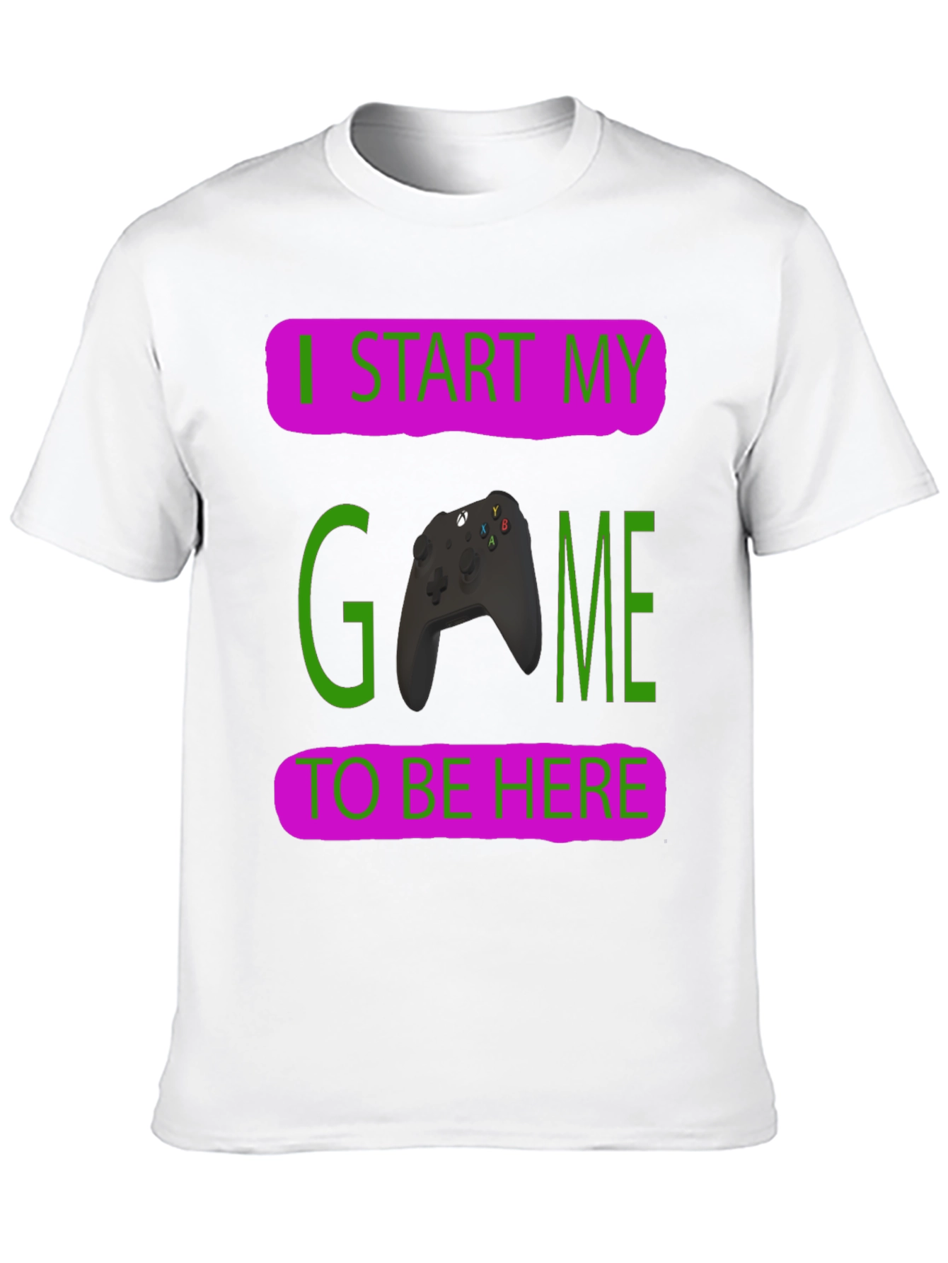 Black Gamer T-Shirt: I Start My Game To Be Here view 10