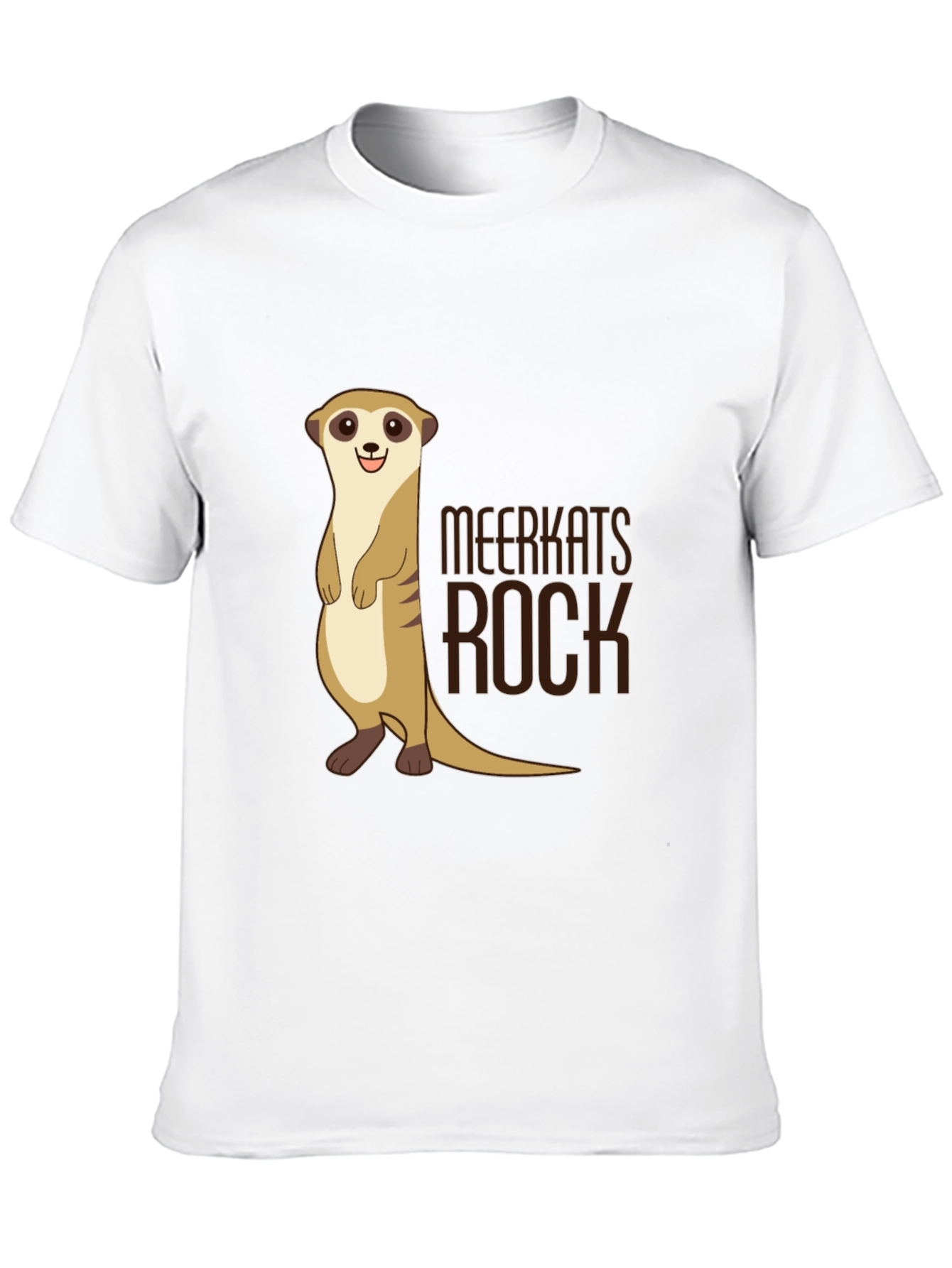 Black Meerkats Rock T-Shirt - Black Cotton Graphic Tee view 10