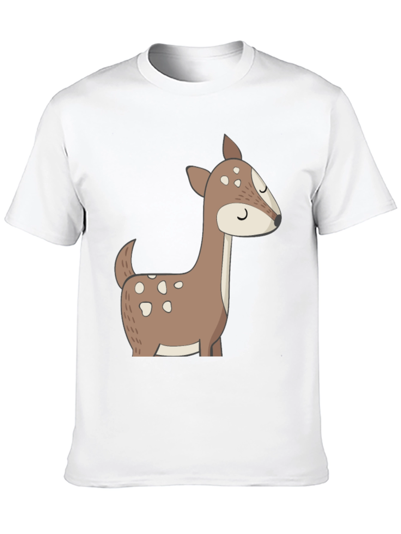 Black Cute Deer Graphic Tee - Black T-Shirt view 10