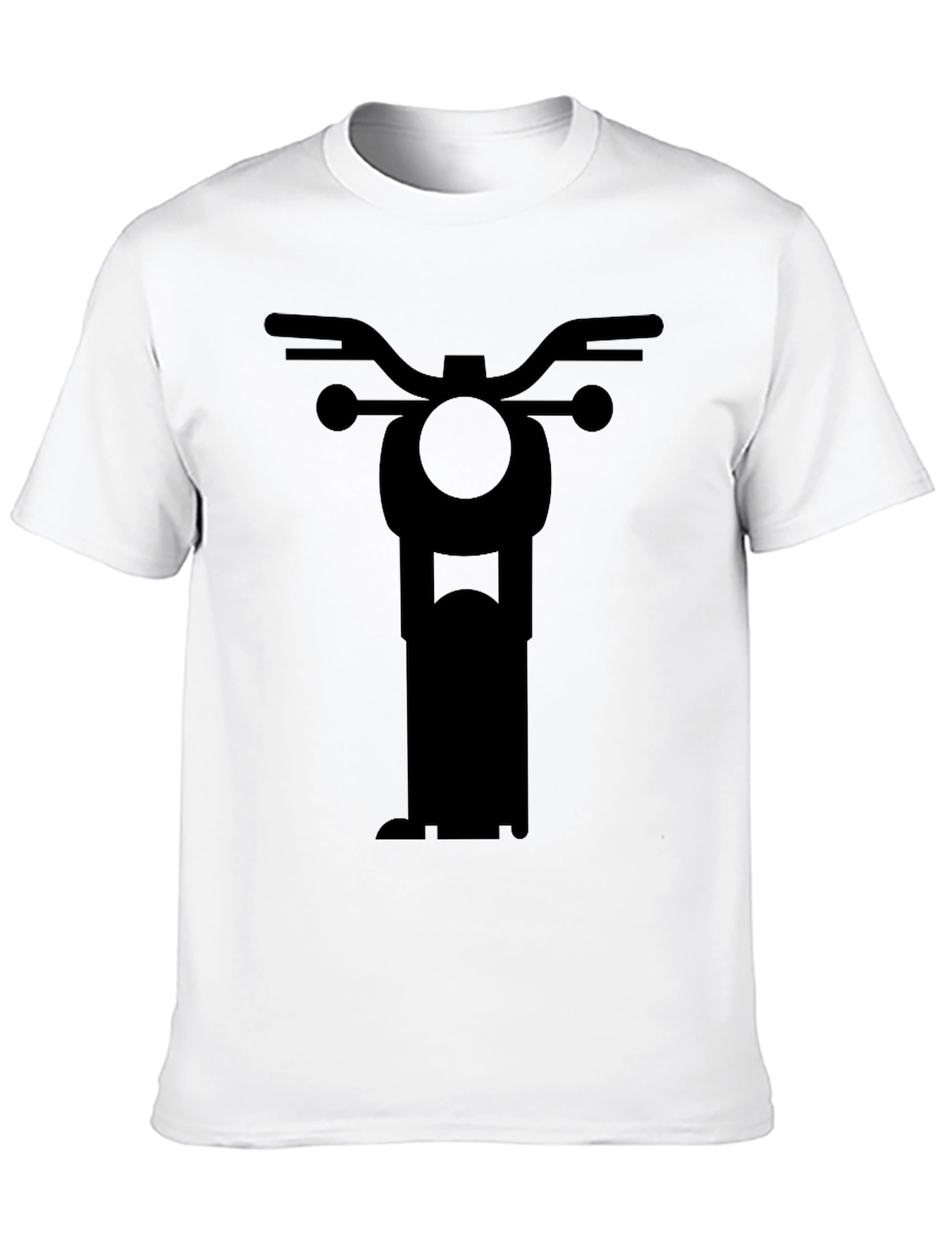 Black Motorcycle Graphic Tee - Classic Ride Style view 10