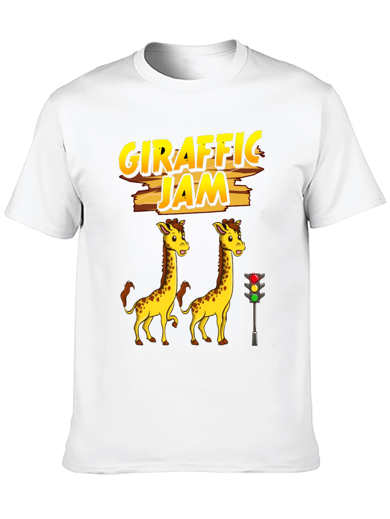 Black Girafffic Jam Tee - Funny Traffic Humor Shirt view 10