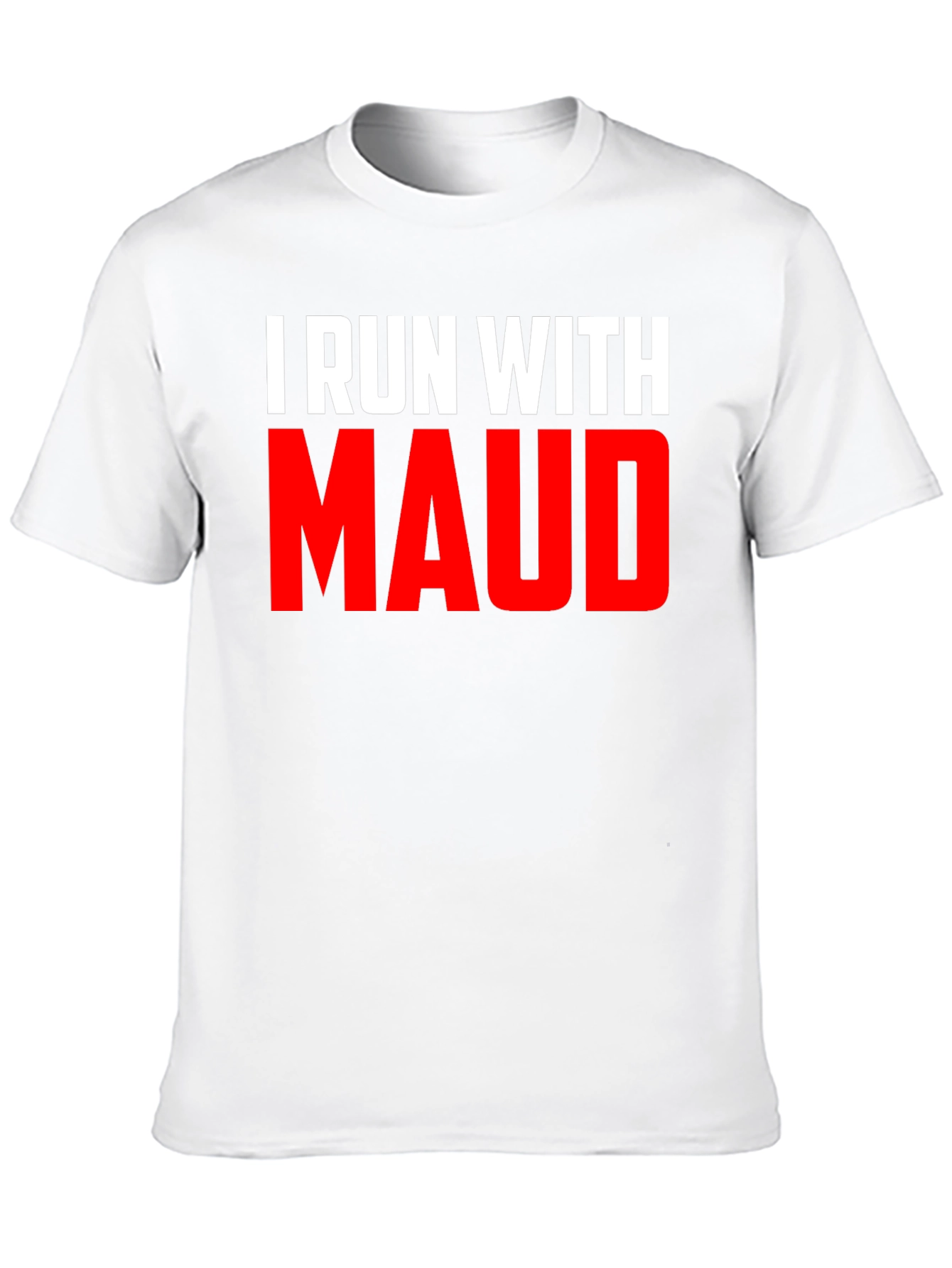 Black I Run With Maud Graphic Tee - Black Cotton T-Shirt view 10