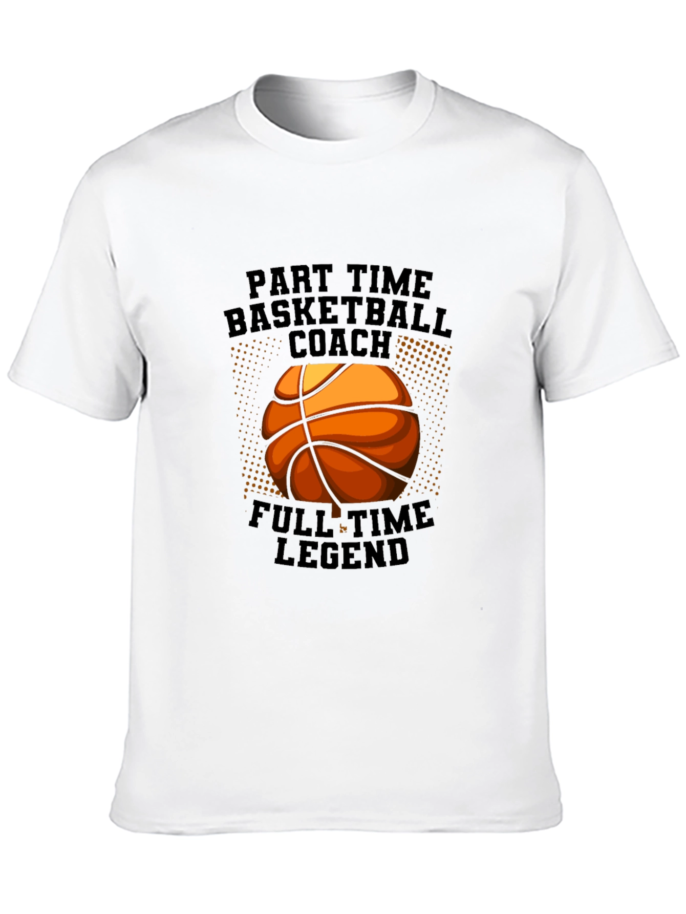 Black Basketball Coach Legend Tee view 10