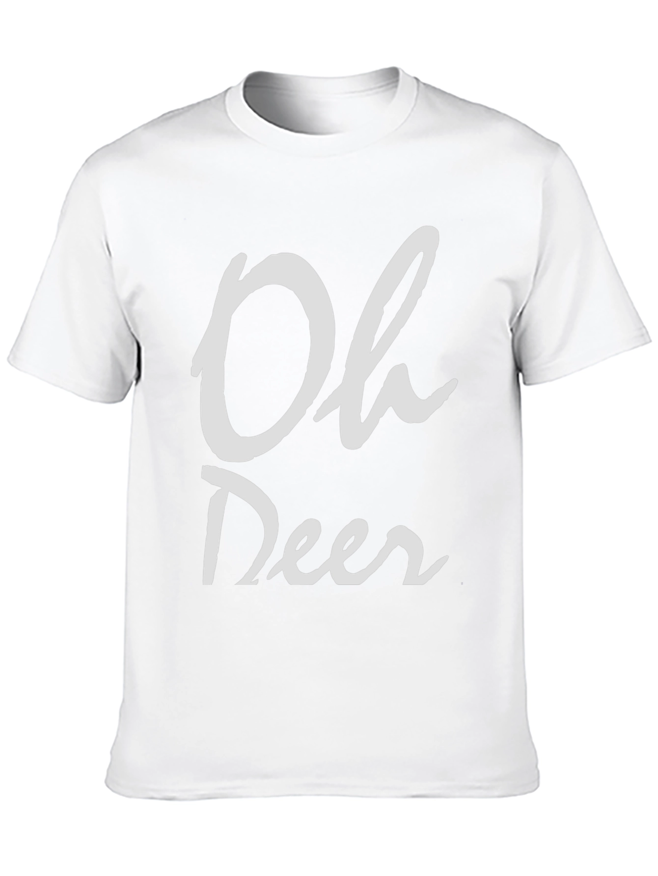 Black Oh Deer T-Shirt - Funny Graphic Tee view 10