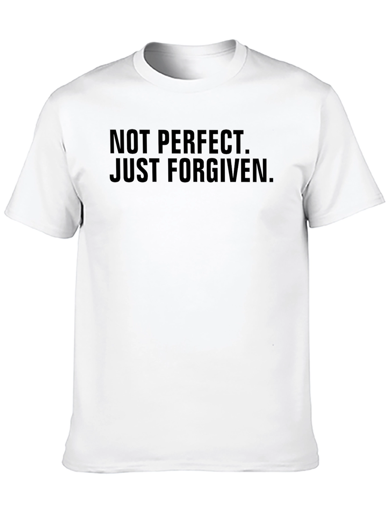 Black Not Perfect Just Forgiven Graphic Tee view 10