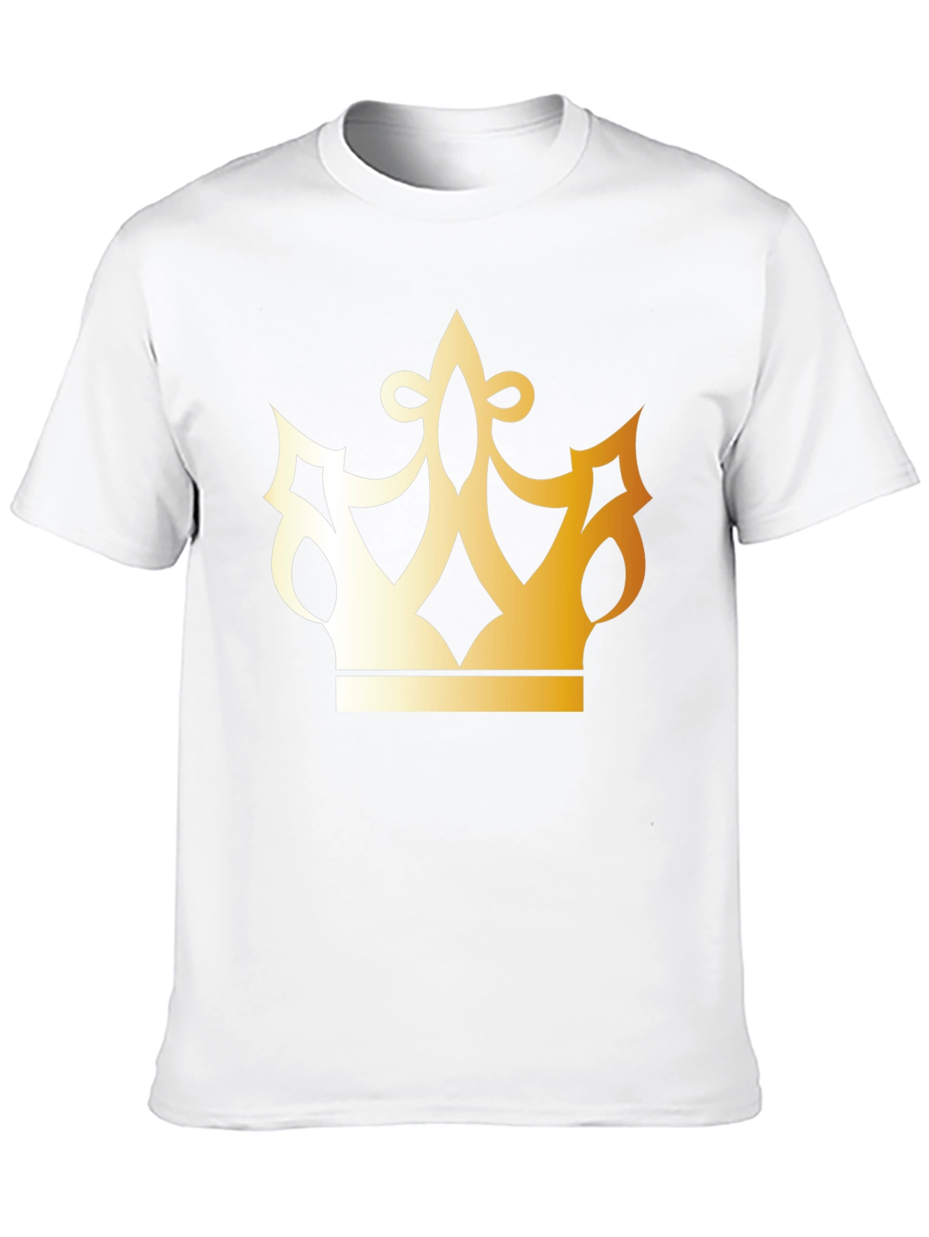 Black Golden Crown Graphic Black T-Shirt view 10