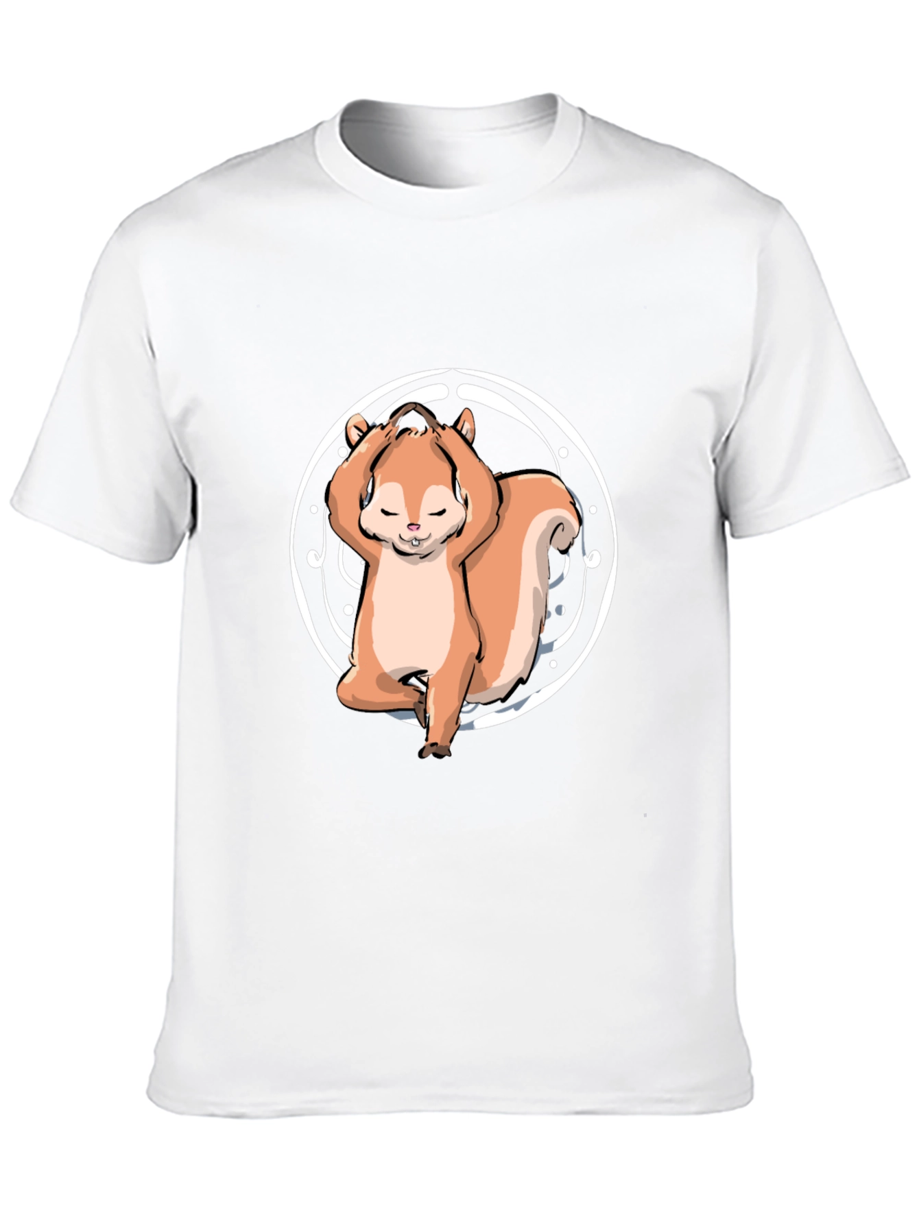 Black Yoga Squirrel Tee - Zen and Funny view 10