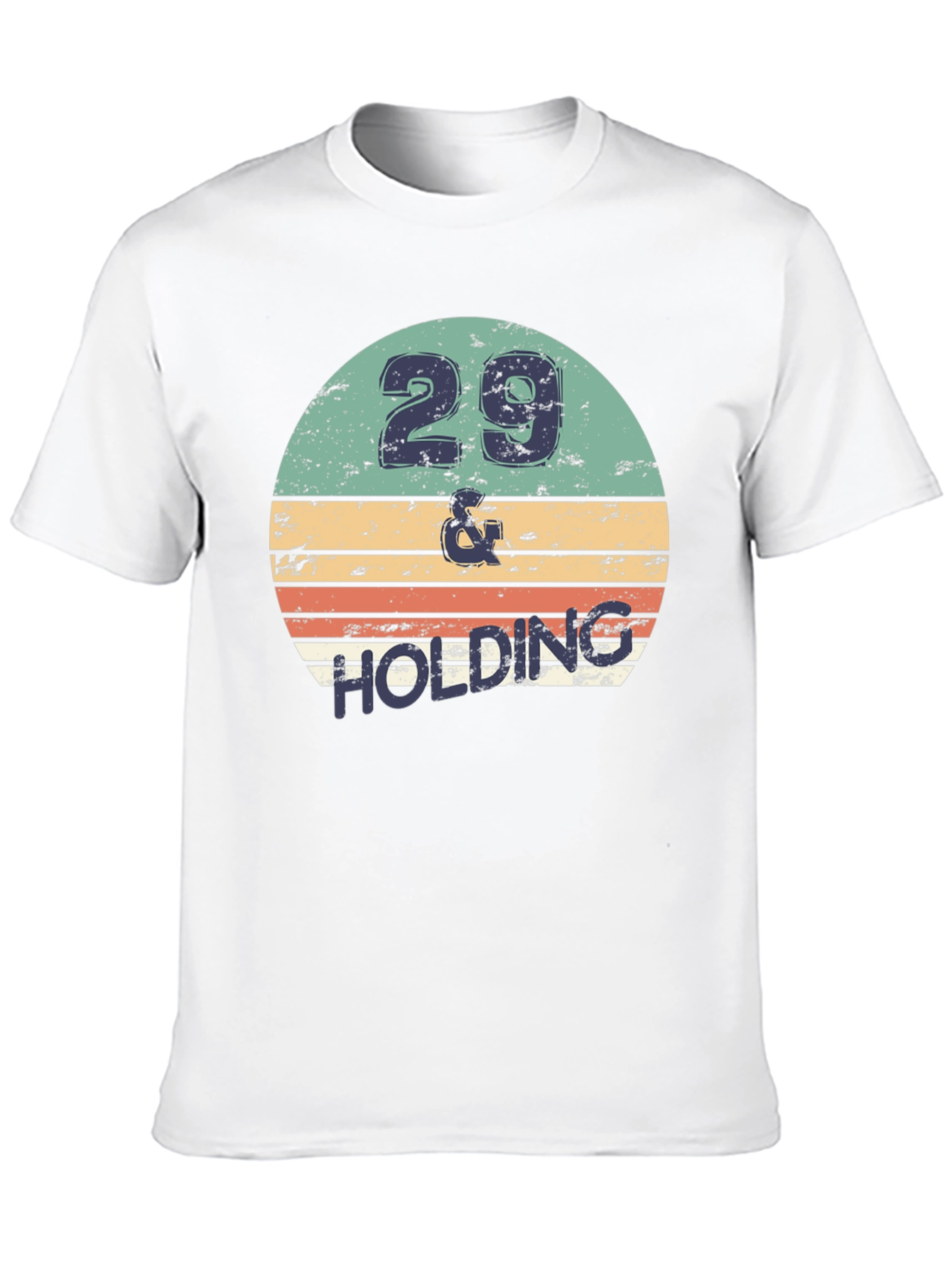 Black 29 & Holding Birthday T-Shirt Retro Design view 10