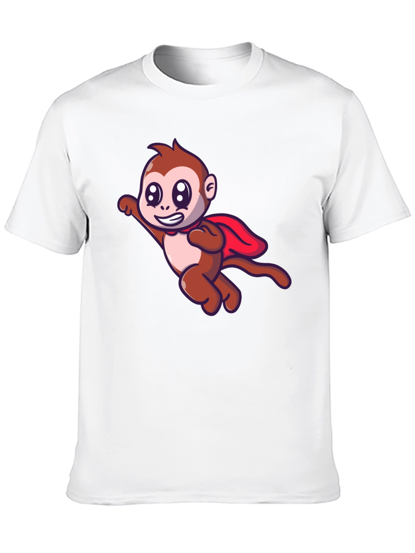 Black Superhero Monkey Black T-Shirt view 10