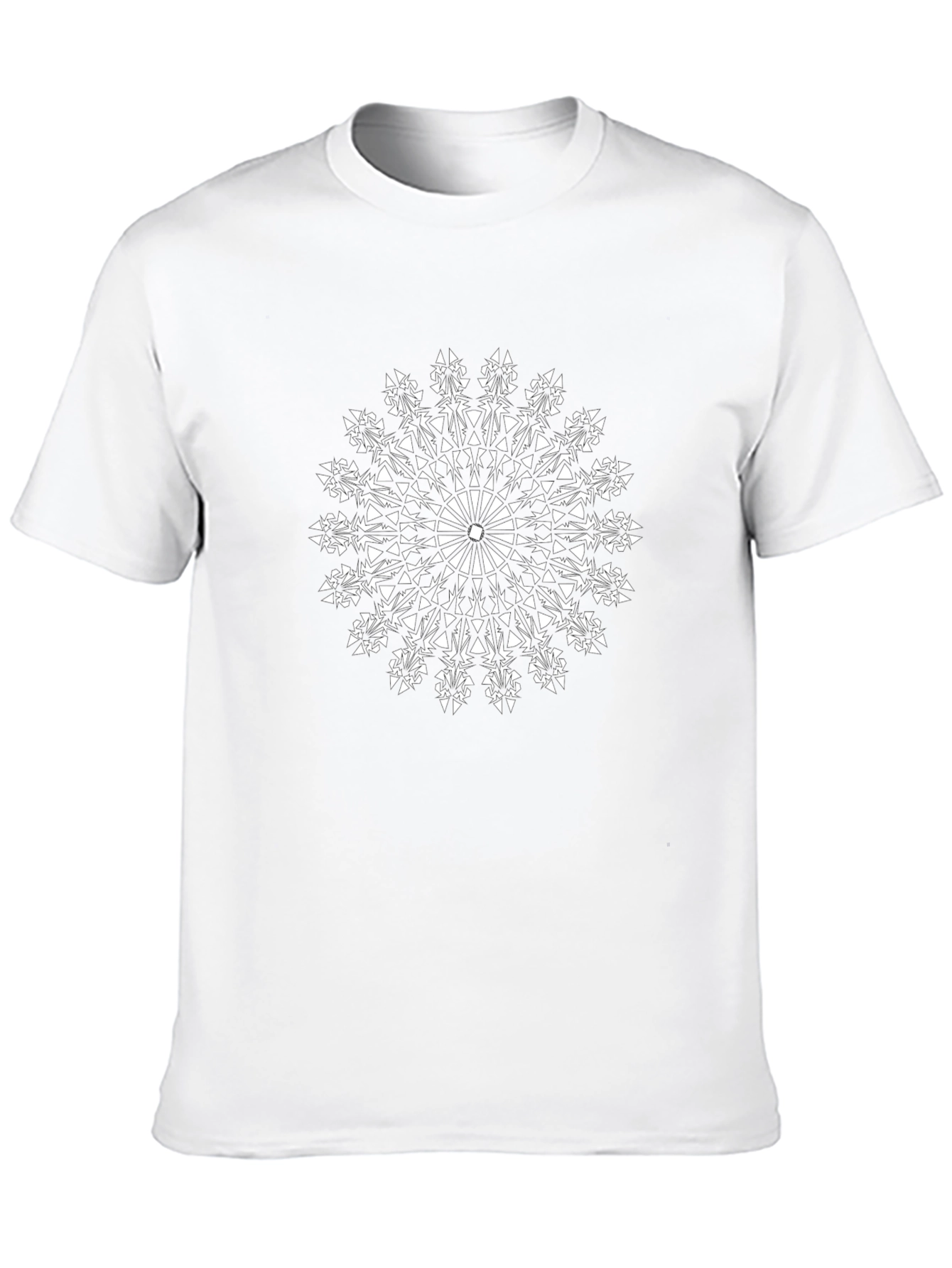 Black Mandala Graphic Black T-Shirt view 10
