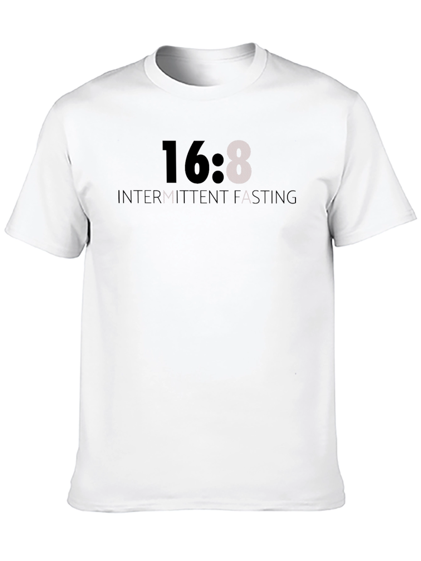 Black 16:8 Intermittent Fasting T-Shirt - Black view 10