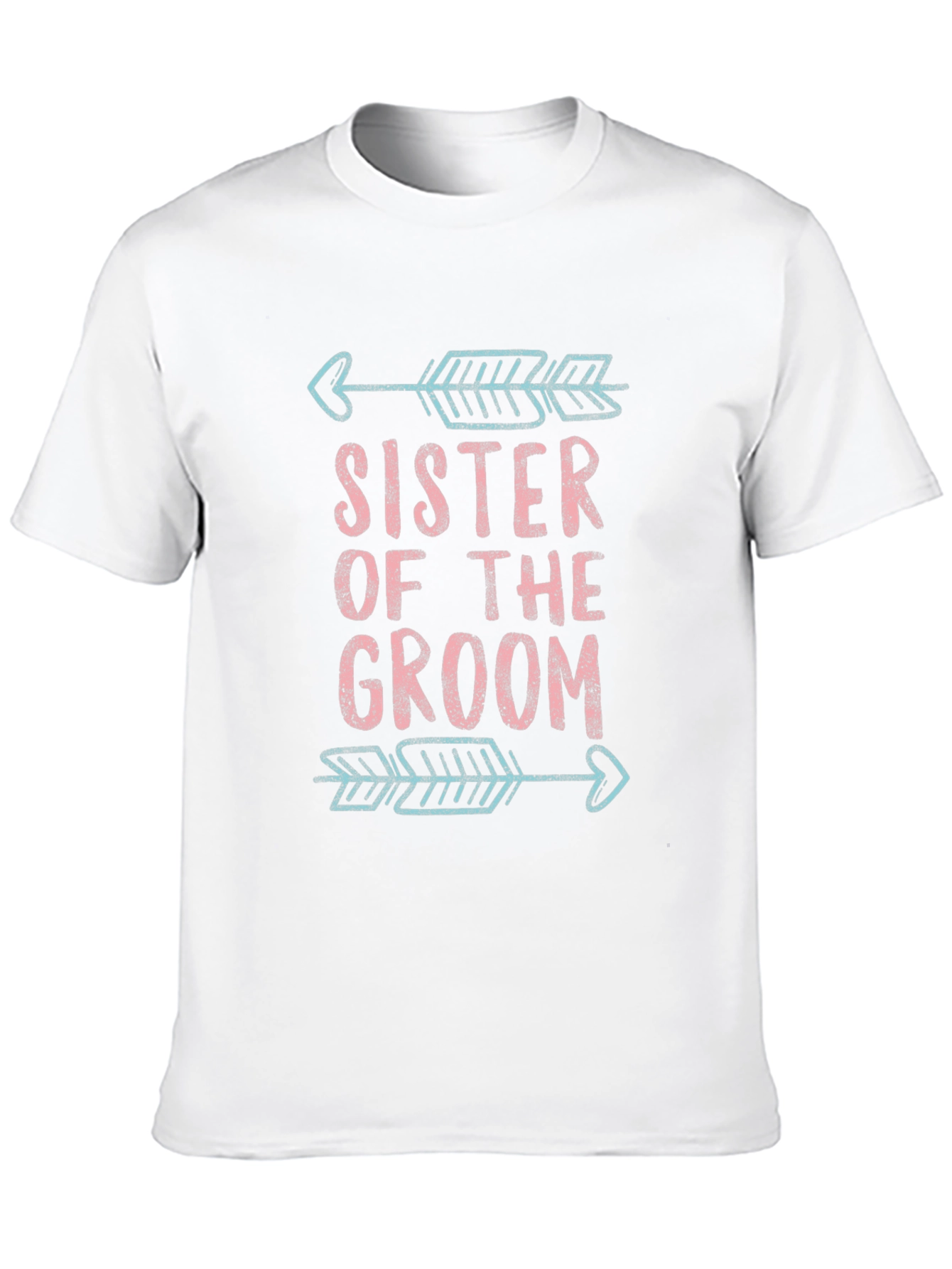 Black Sister of the Groom T-Shirt Wedding Party view 10