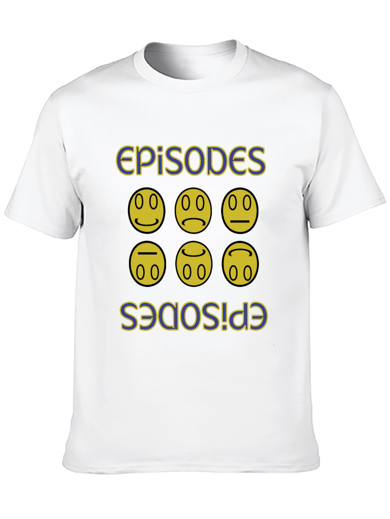 Black Episodes Faces Graphic Black T-Shirt view 10