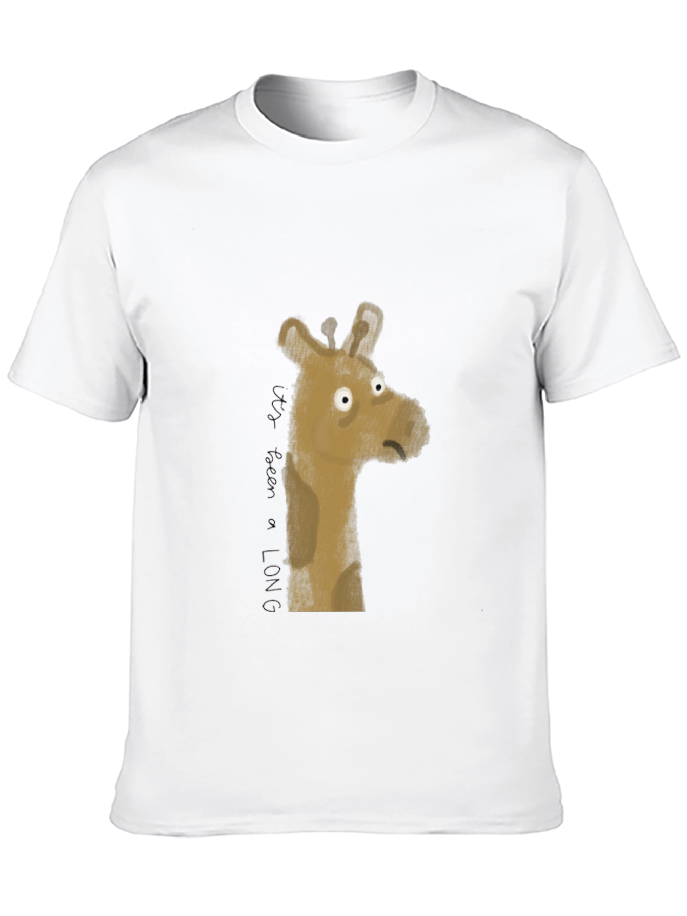 Black Men's Black Giraffe Graphic Tee view 10