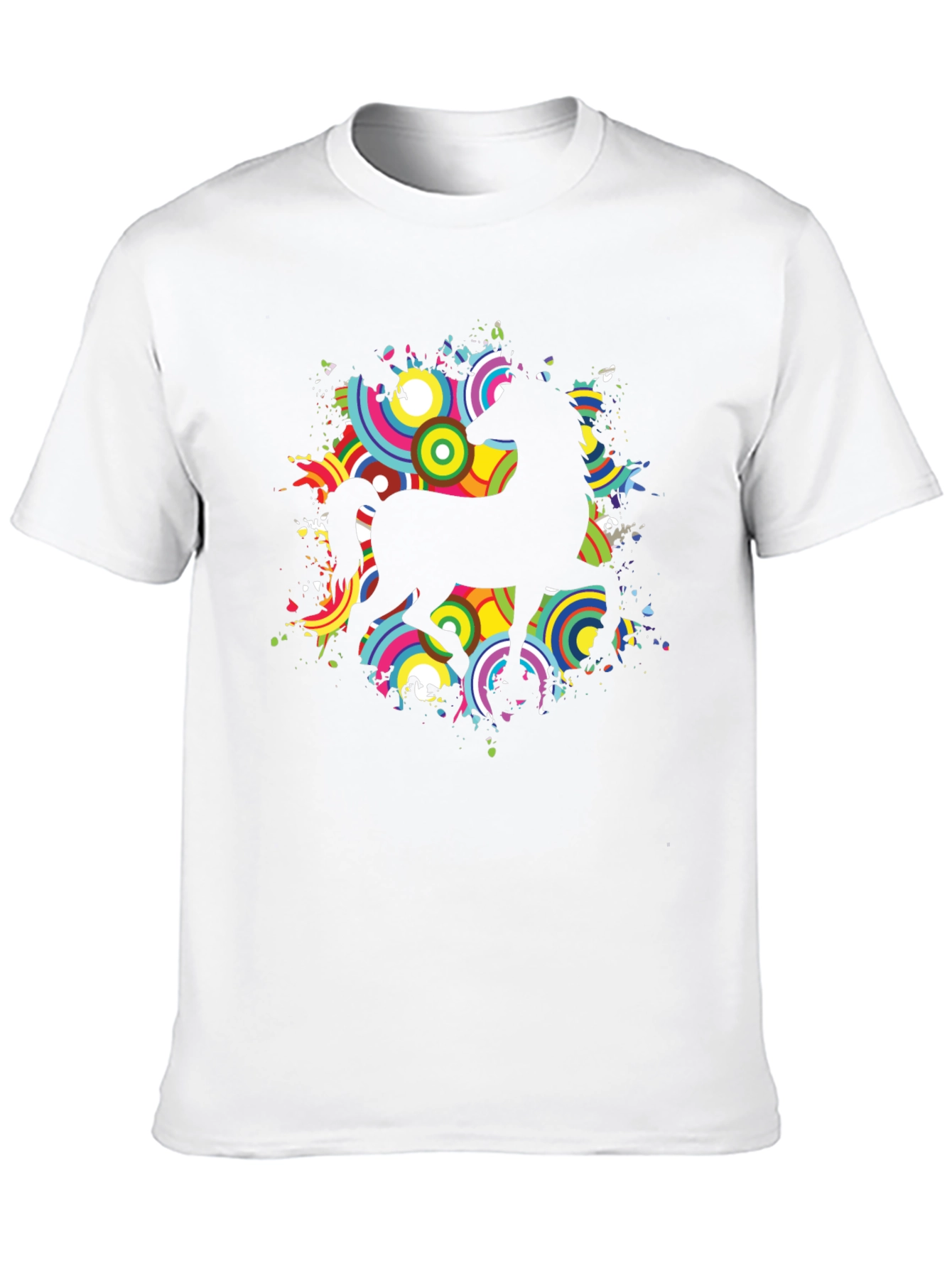 Black Horse Graphic Black Crew Neck T-Shirt view 10