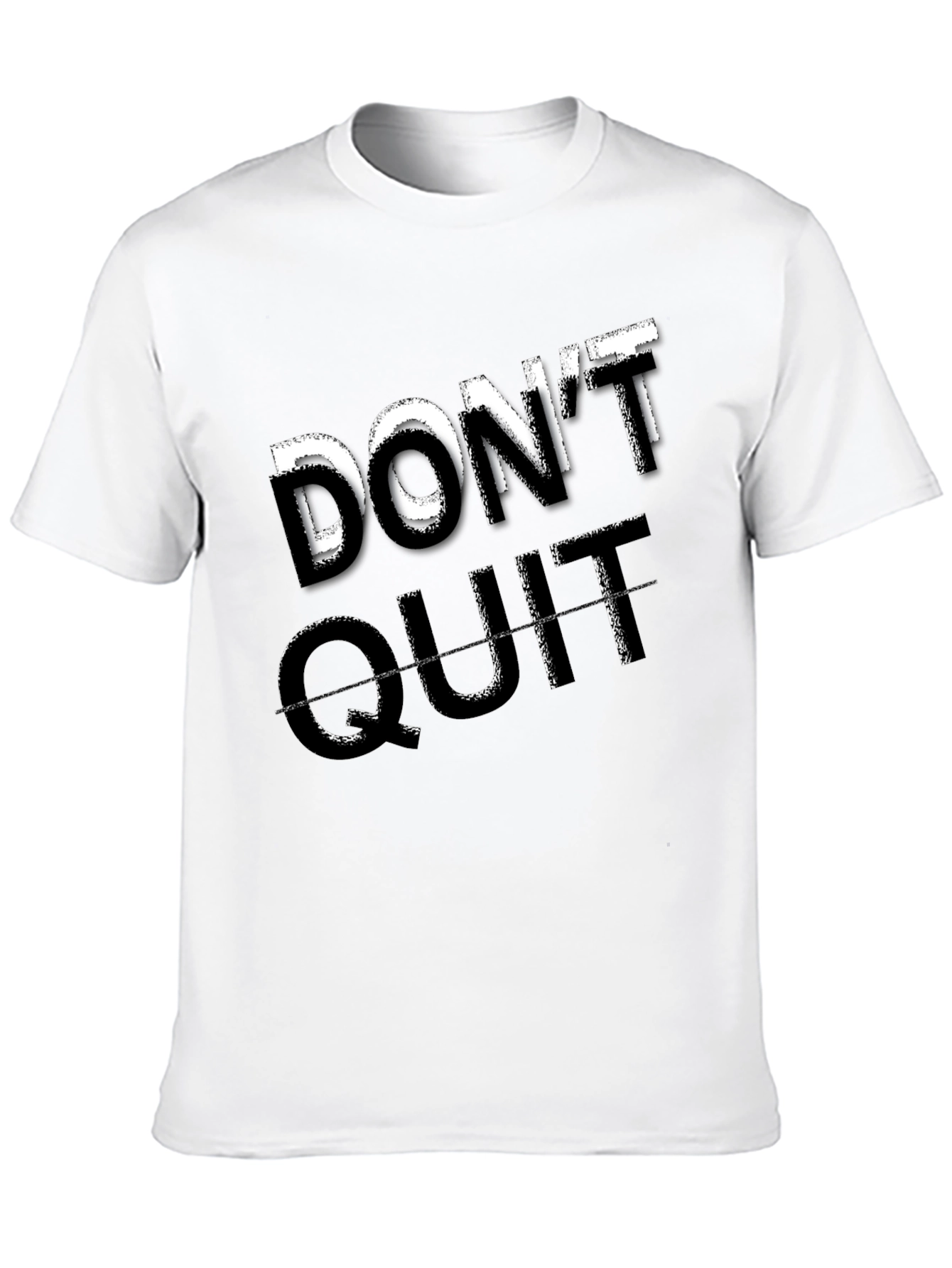 Black Don't Quit Motivational Graphic Tee view 10