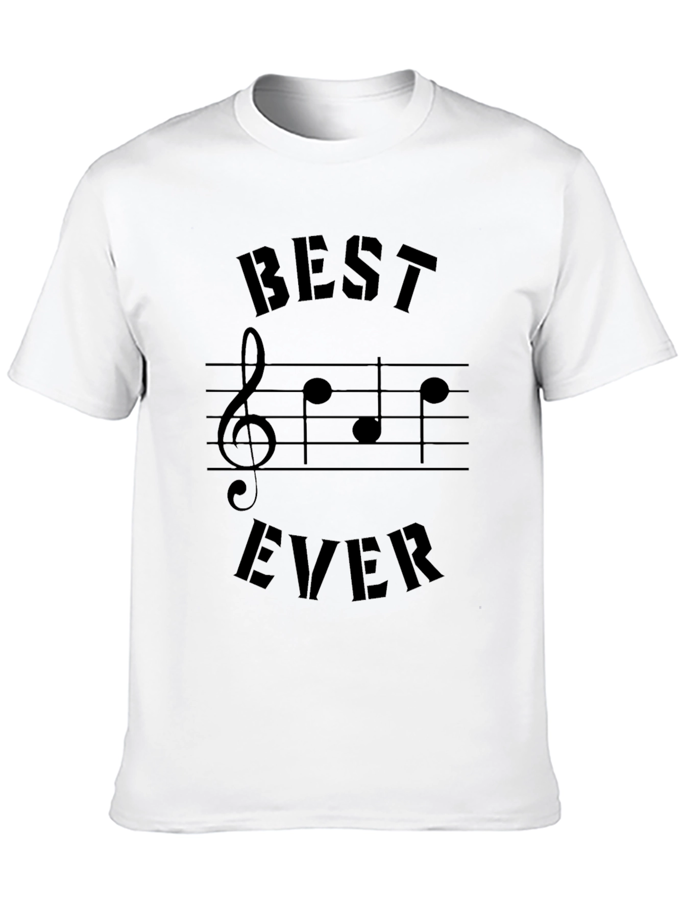 Black Best Ever Music T-Shirt - Short Sleeve Black Tee view 10