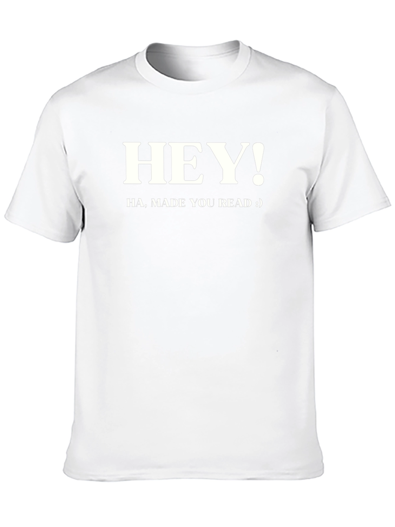 Black Hey! Read This Black Cotton Graphic Tee view 10