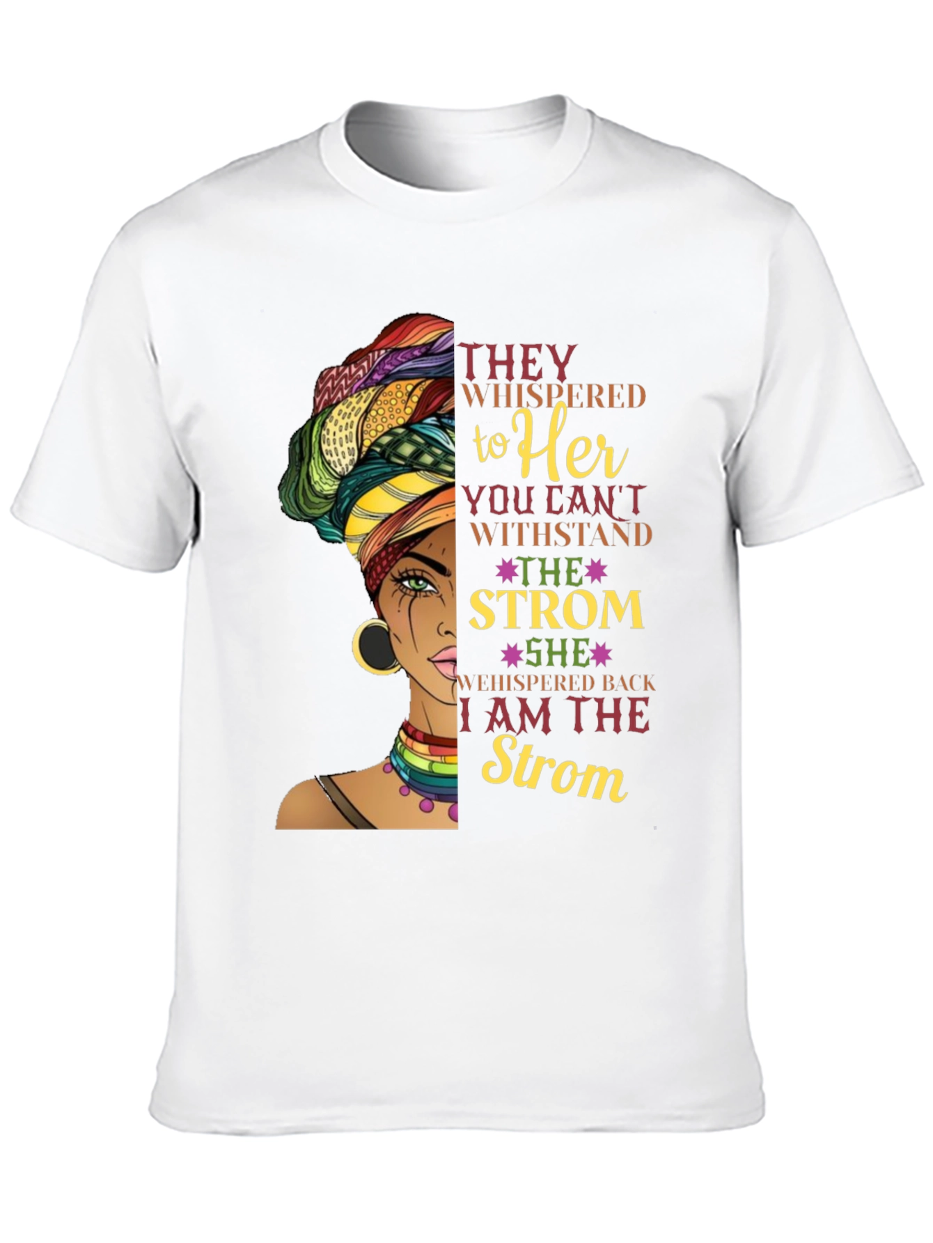 Black Empowered Woman T-Shirt: I am the Storm view 10