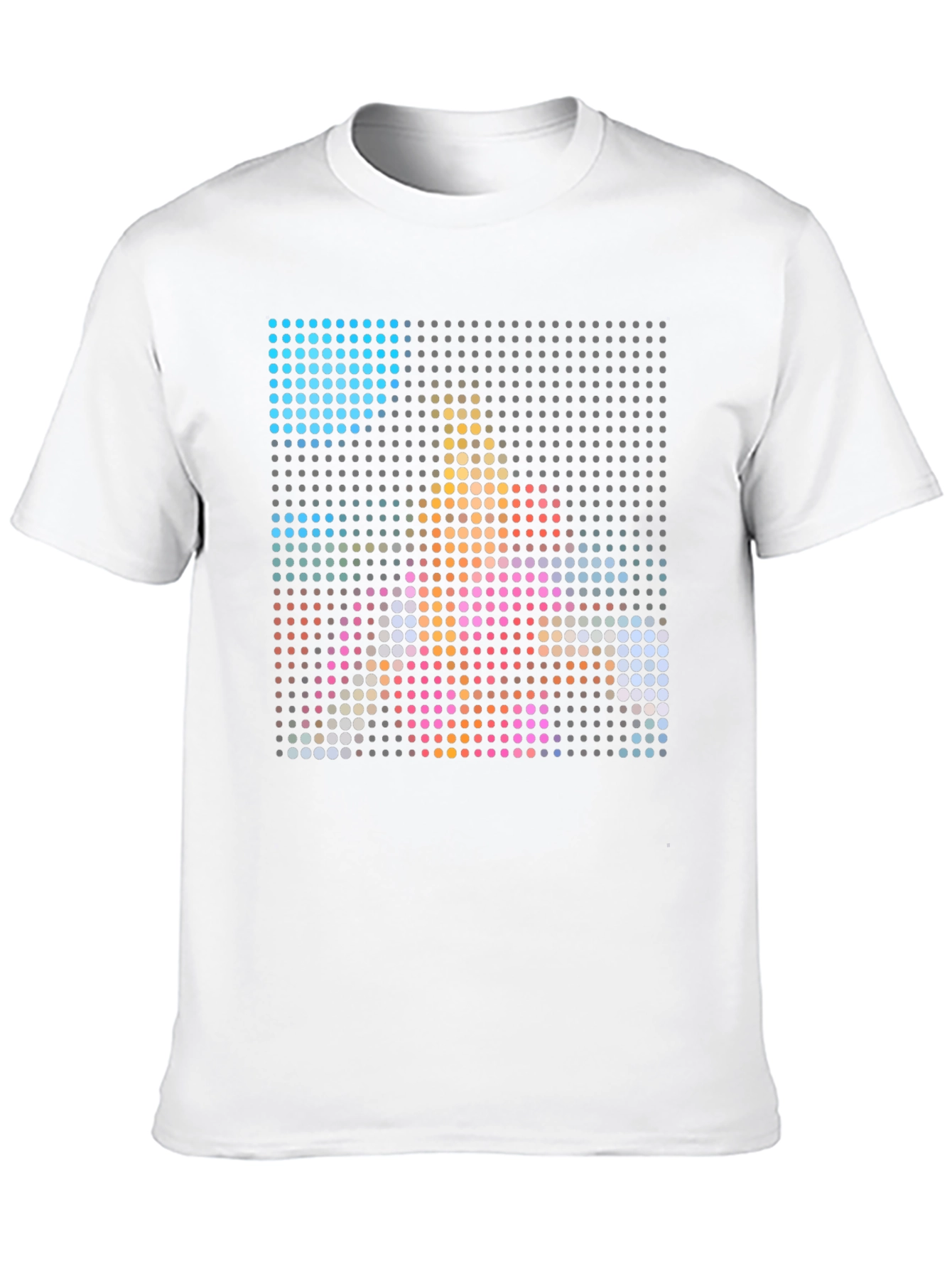 Black Pixel Art Graphic Black T-Shirt view 10