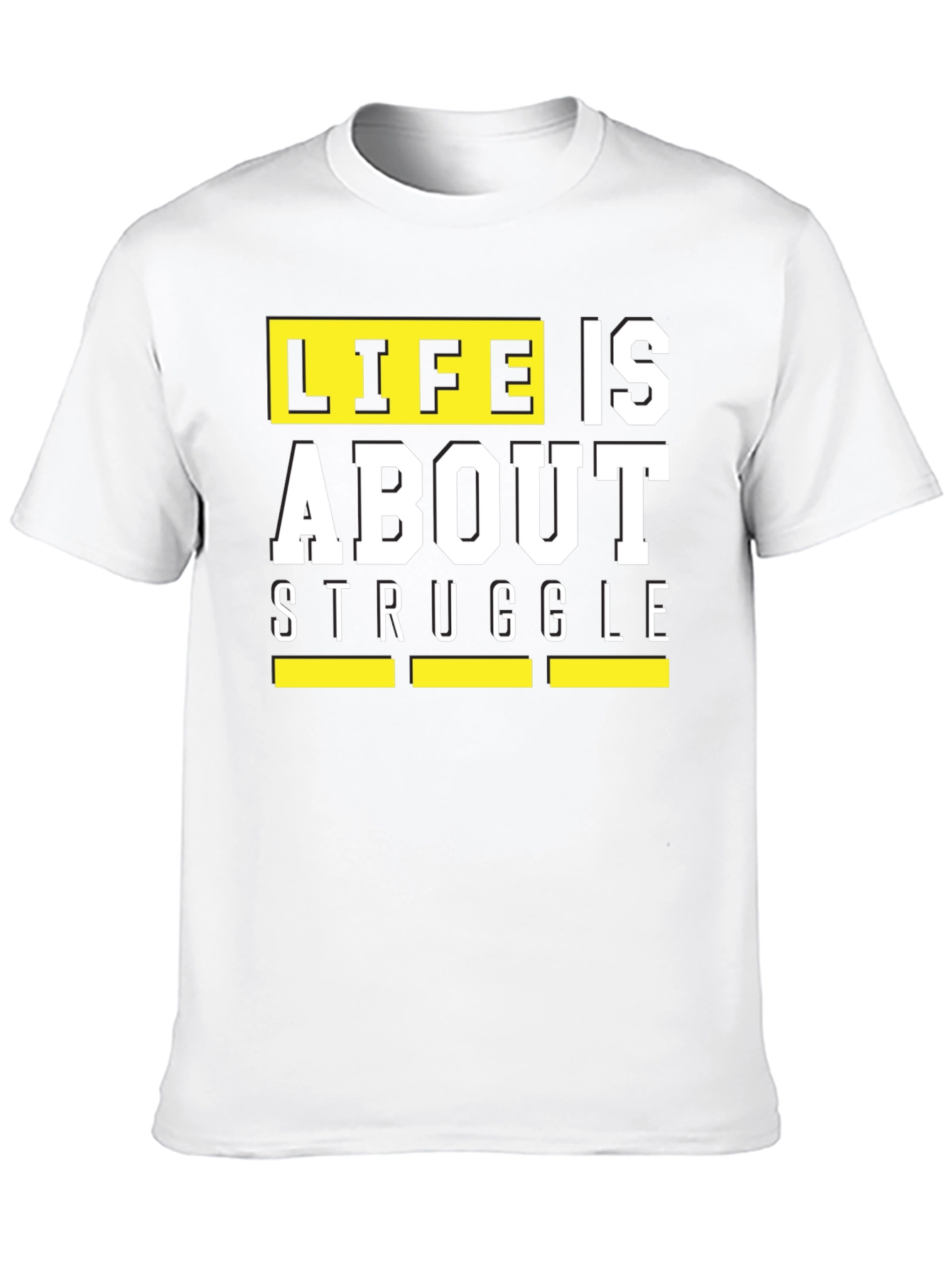 Black Life is About Struggle T-Shirt - Black Graphic Tee view 10
