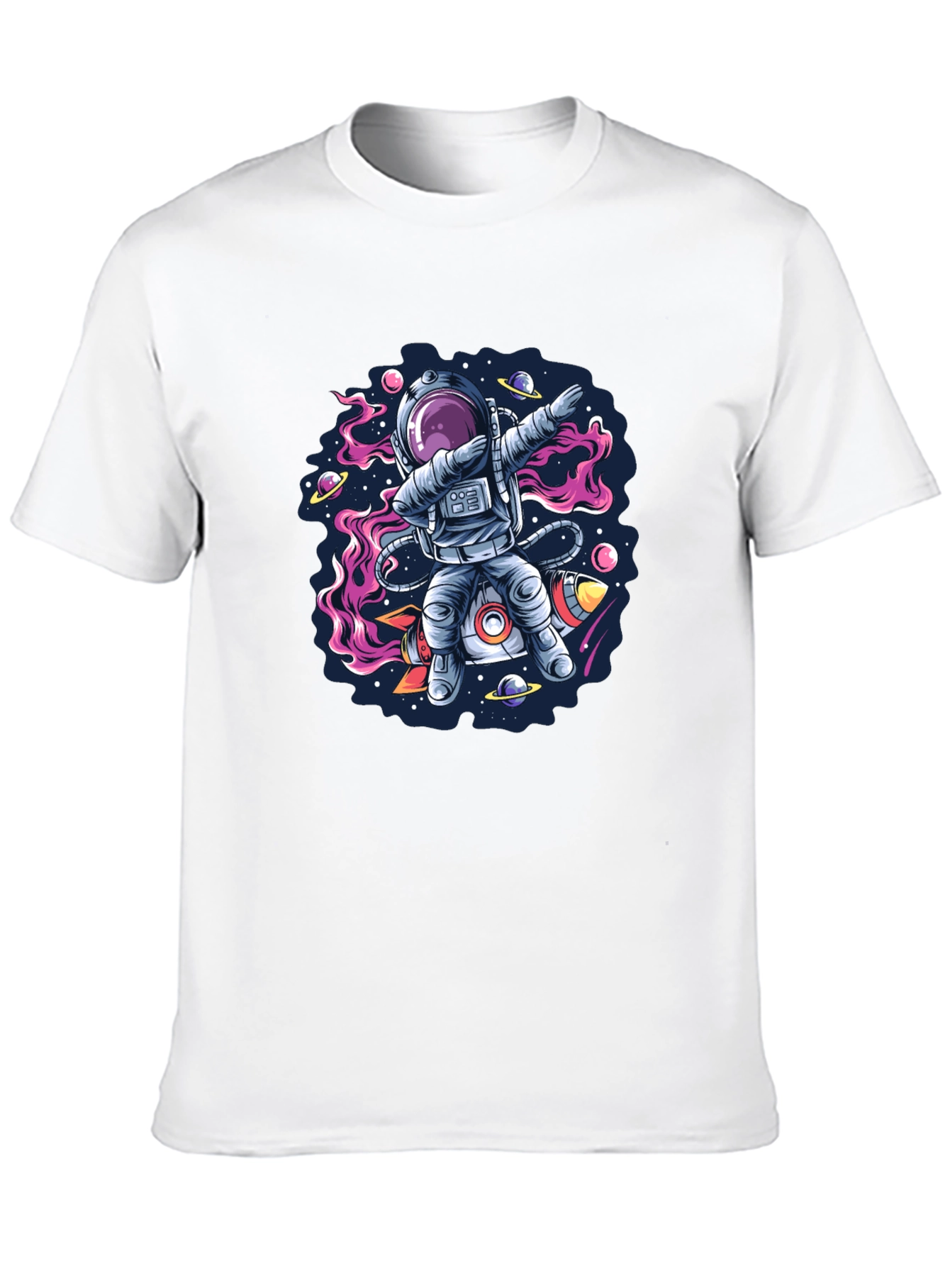 Black Astronaut Dab T-Shirt - Galaxy Space Design view 10
