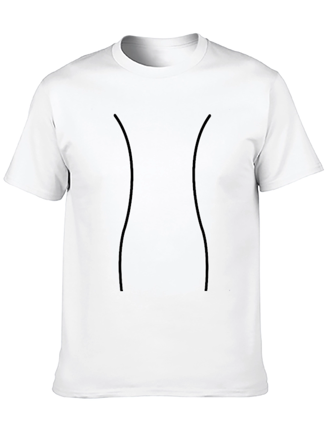 Black Men's Black Fitted T-Shirt view 10