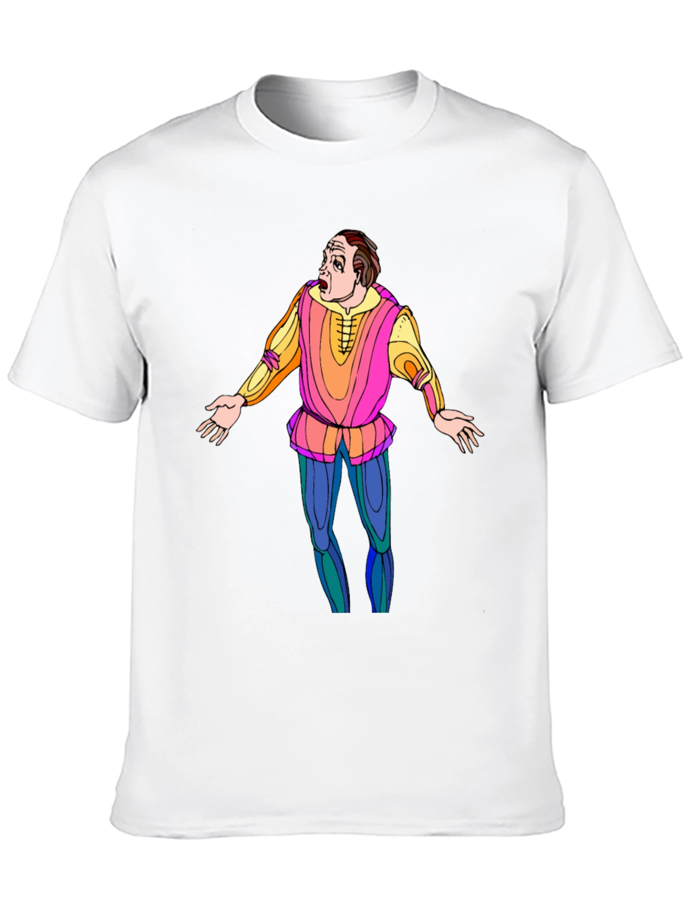 Black Opera Singer Graphic T-Shirt - Black Cotton Tee view 10