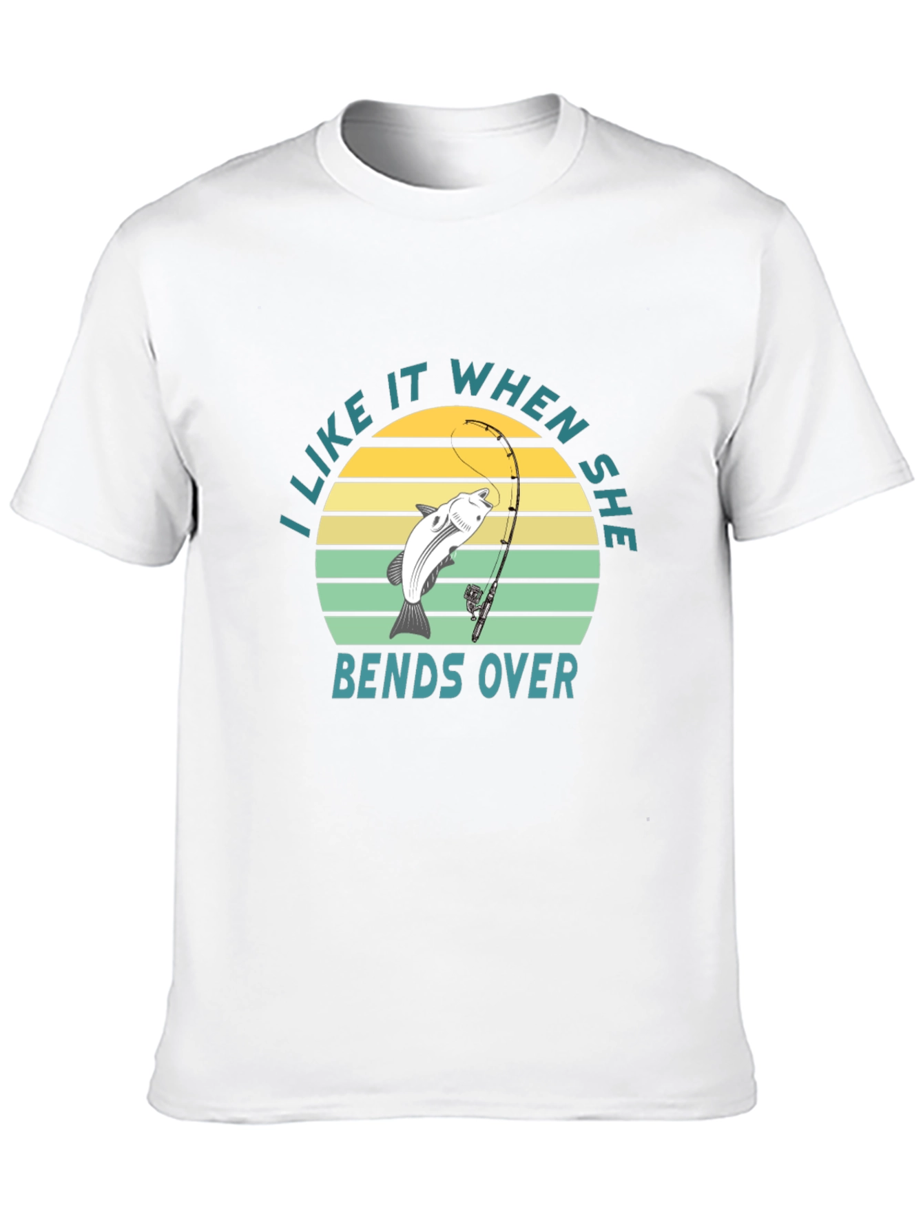 Black Fishing Humor T-Shirt - I Like It When She Bends Over view 10