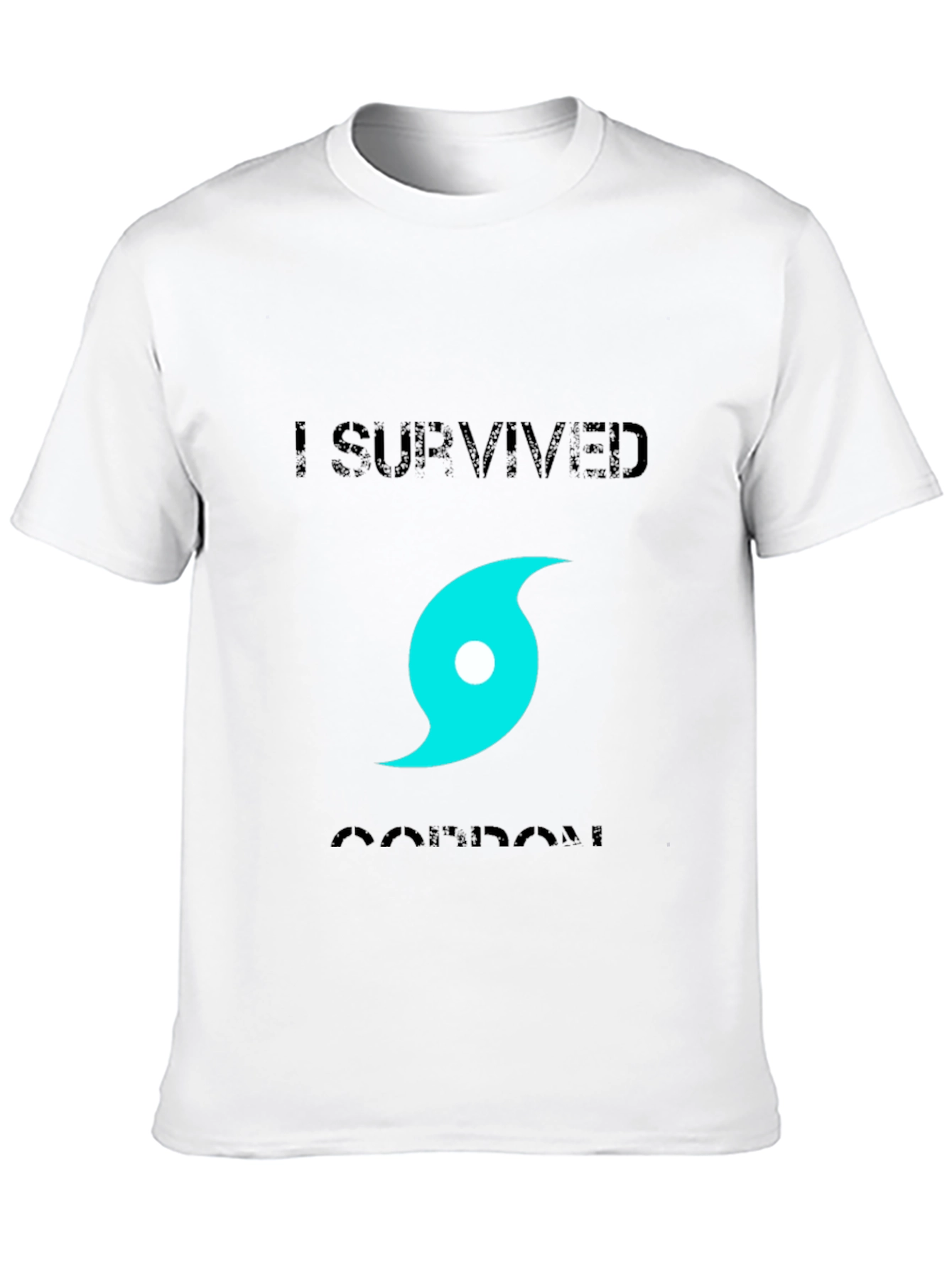 Black I Survived Hurricane T-Shirt view 10