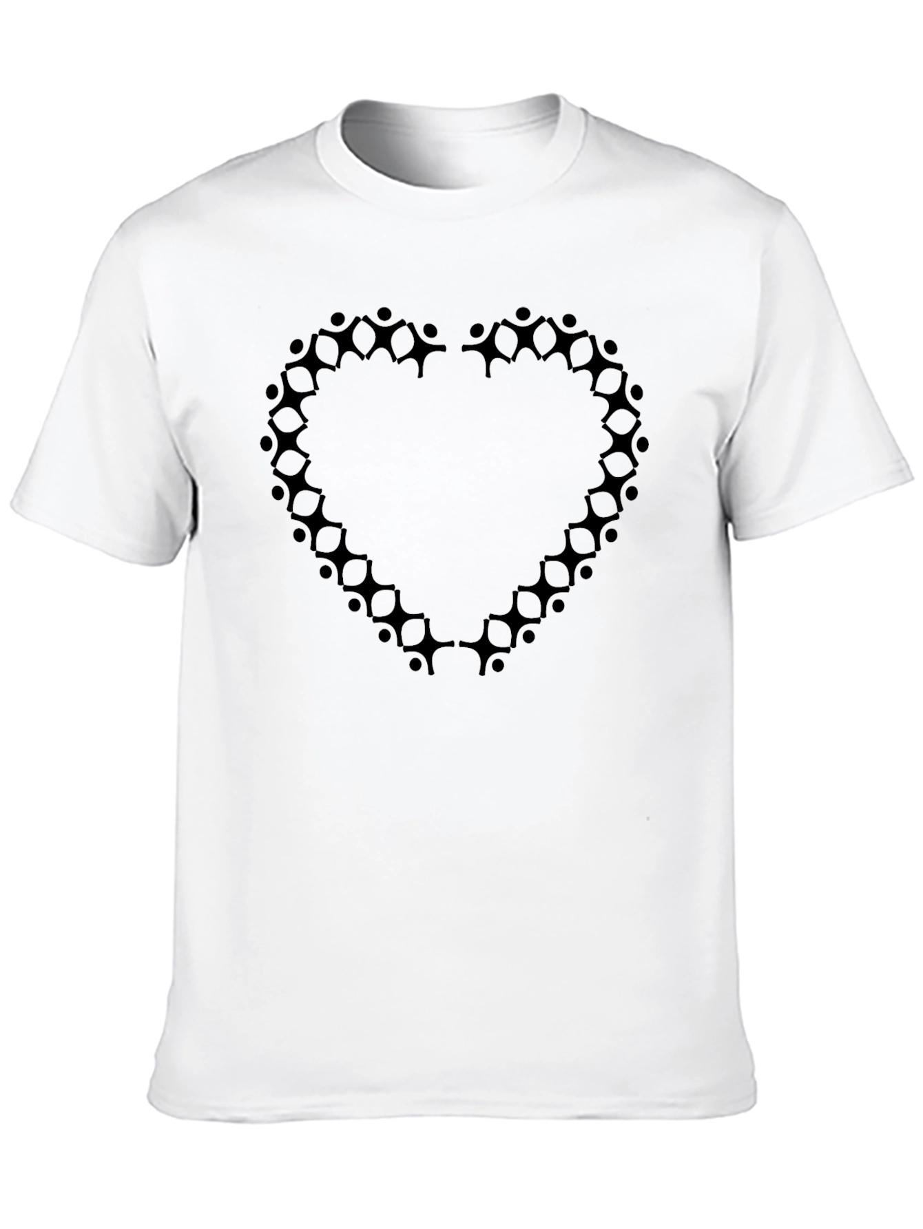 Black Heart of Humanity Black T-Shirt view 10