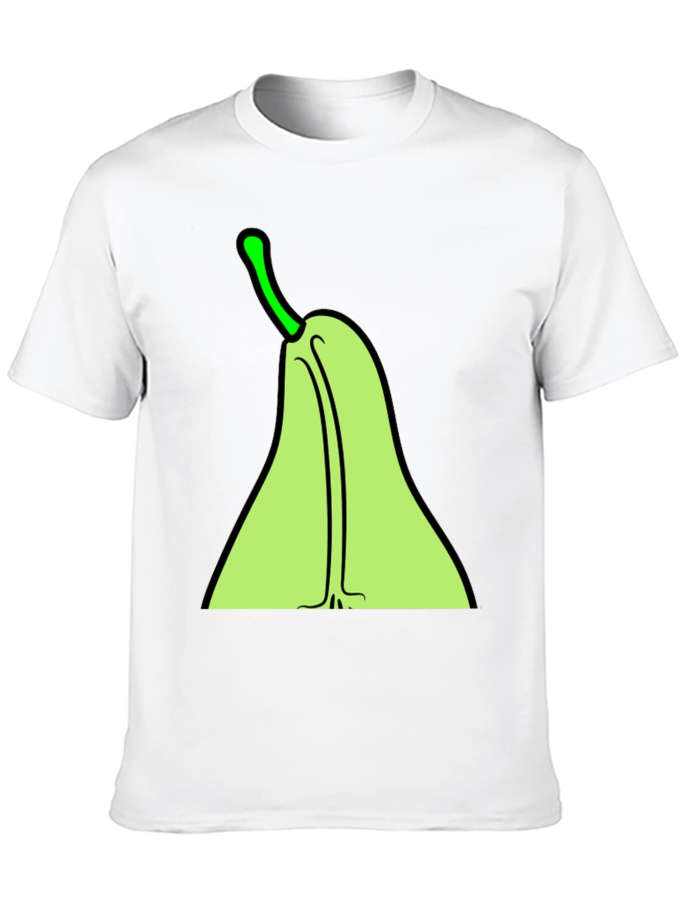 Black Pear Graphic Tee - Quirky Fruit T-Shirt view 10