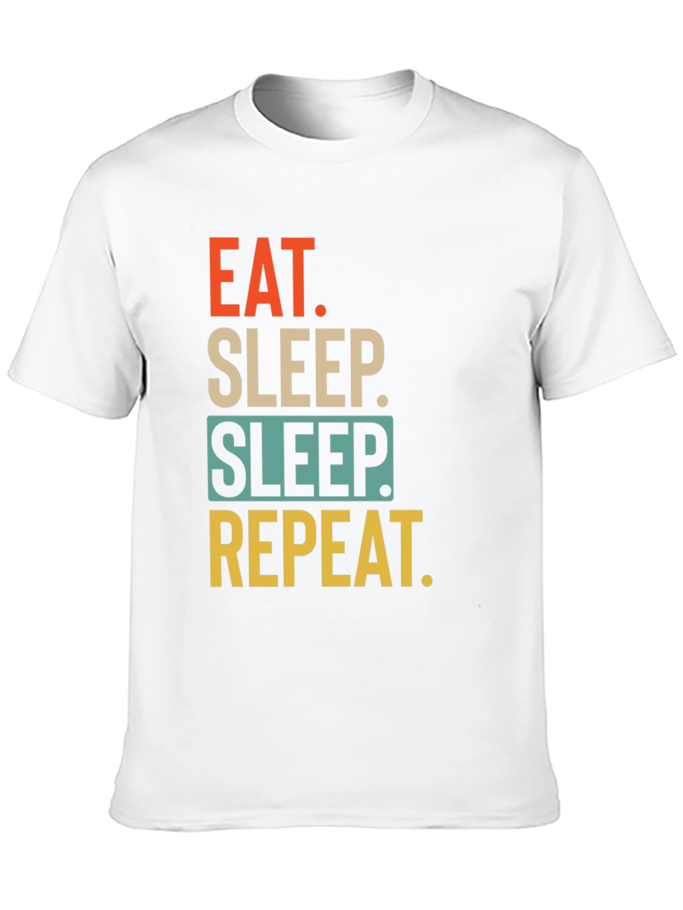 Black Eat Sleep Repeat Graphic T-Shirt view 10