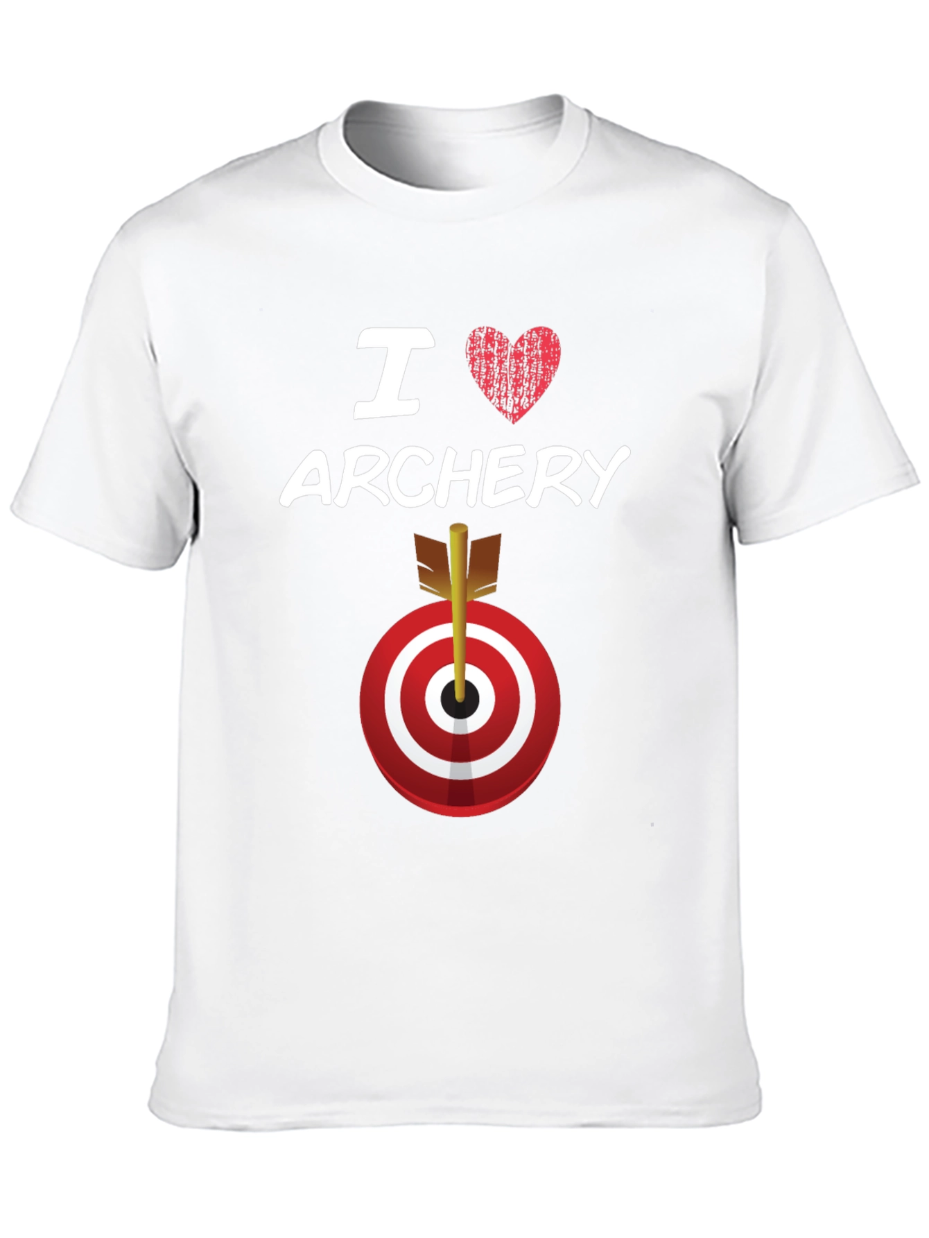 Black I Love Archery T-Shirt Target Arrow Graphic Tee view 10