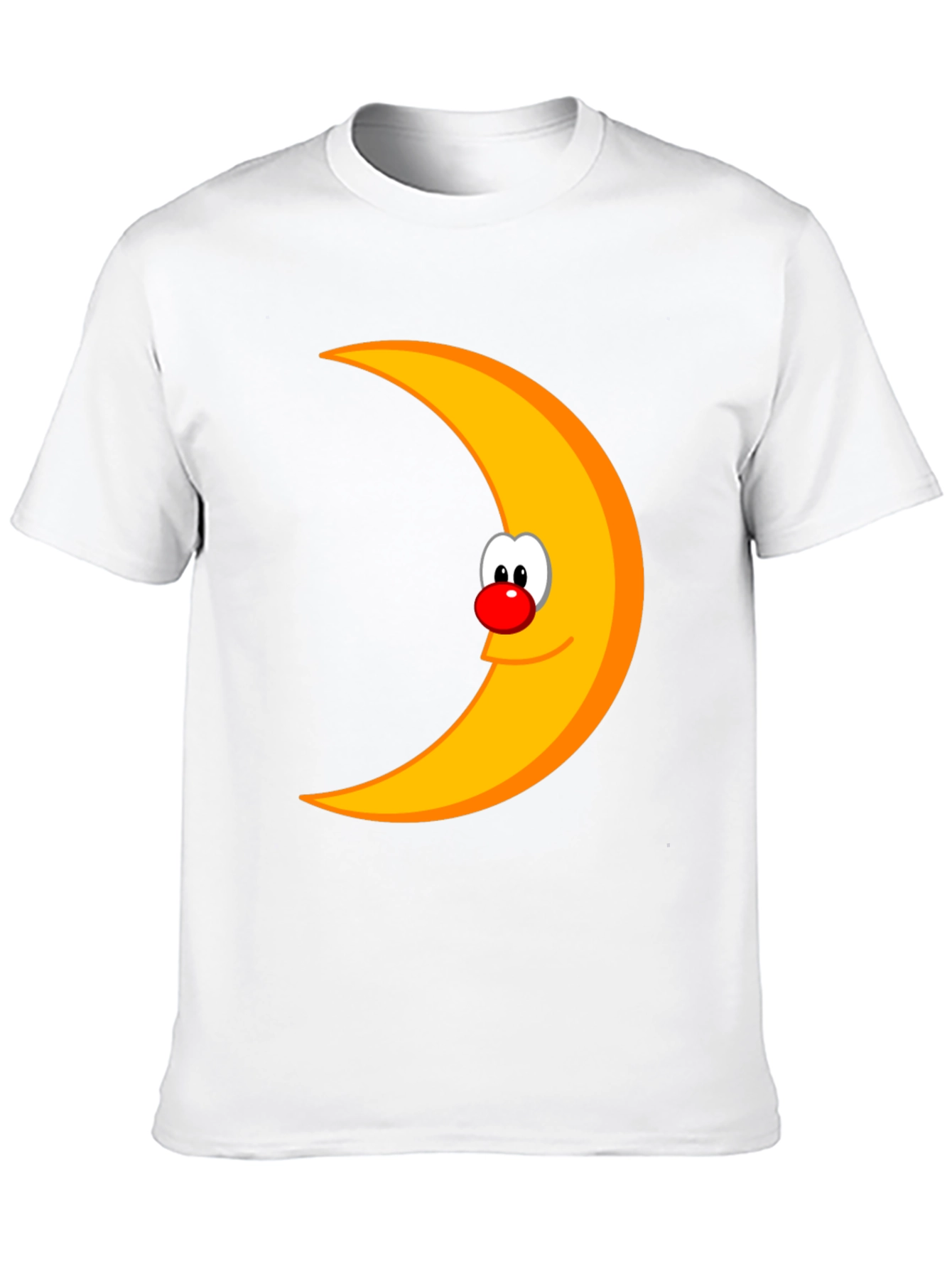Black Funny Moon Face Graphic Black T-Shirt view 10