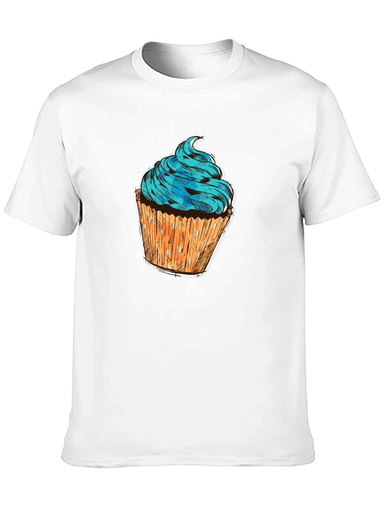 Black Cupcake Graphic T-Shirt - Sweet Treat Design view 10