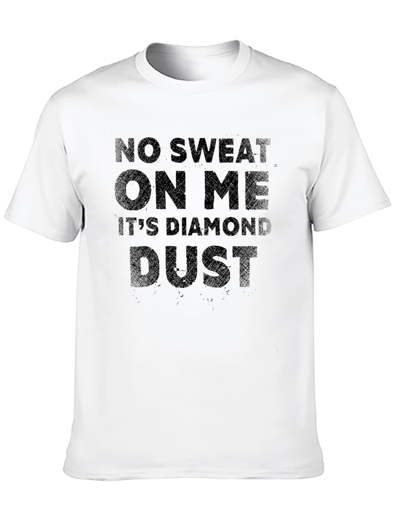 Black Diamond Dust T-Shirt - No Sweat On Me - Black Tee view 10