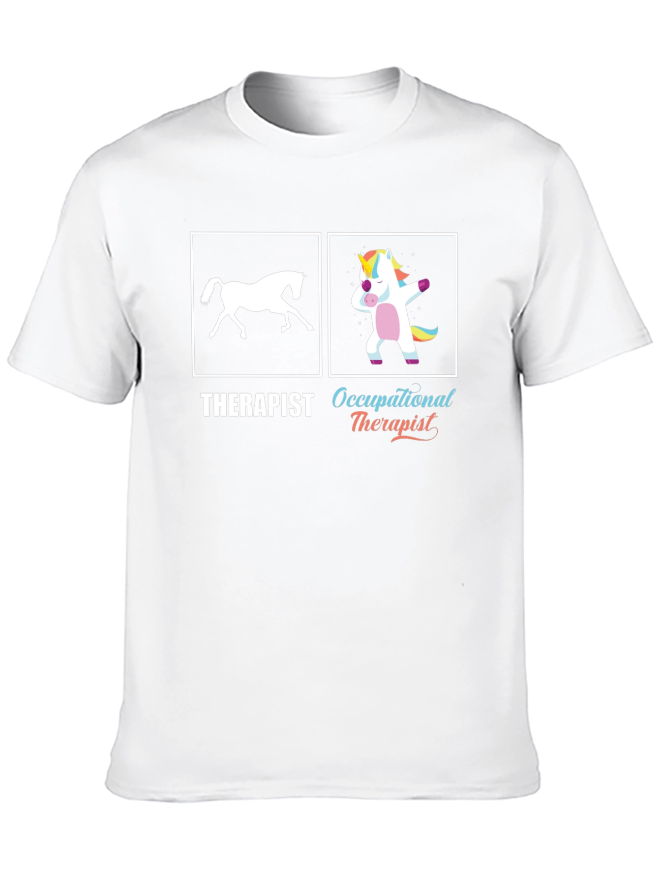 Black Funny Occupational Therapist T-Shirt, Unicorn Dab view 10