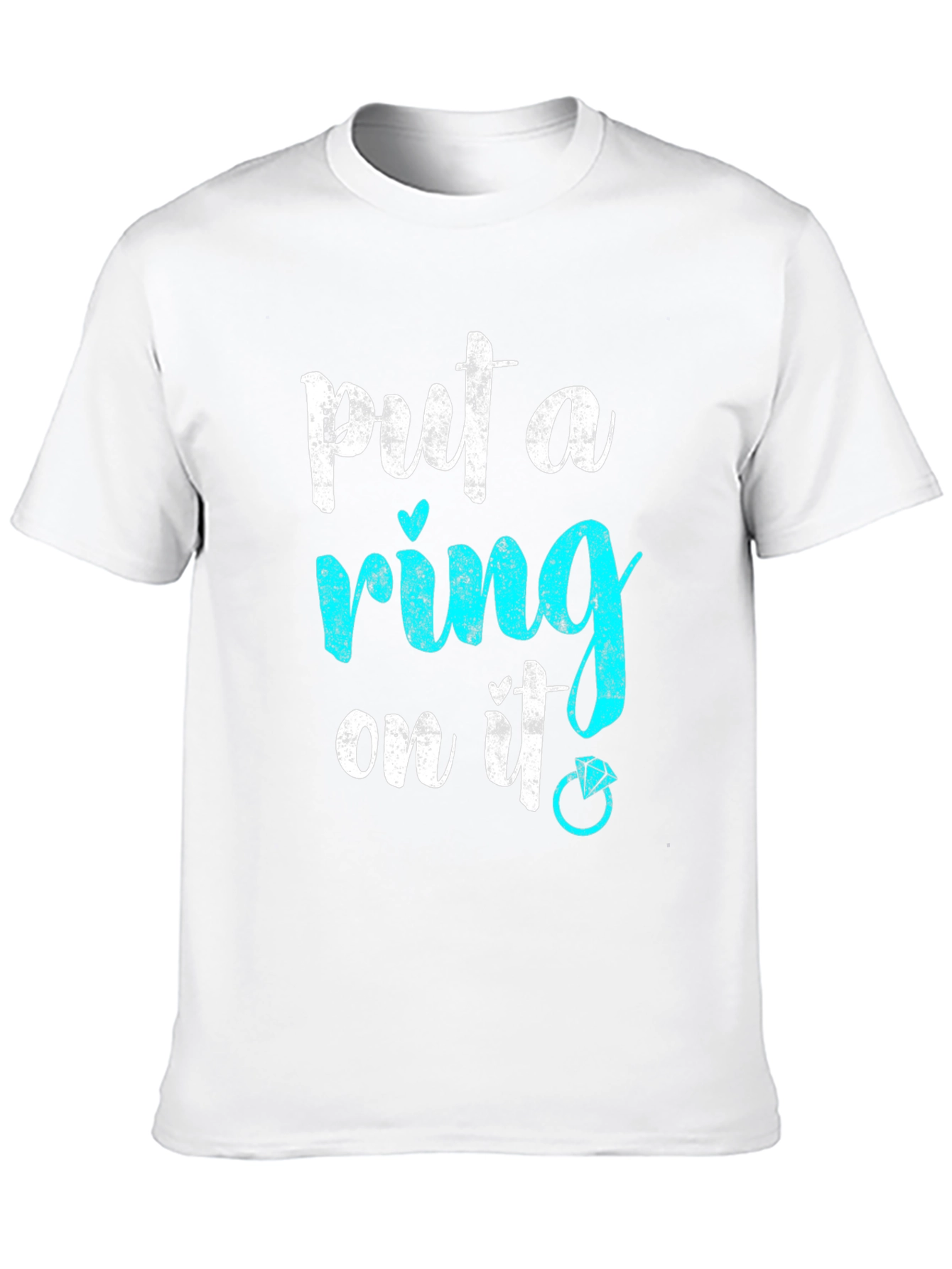 Black Put a Ring On It! Engagement T-Shirt view 10