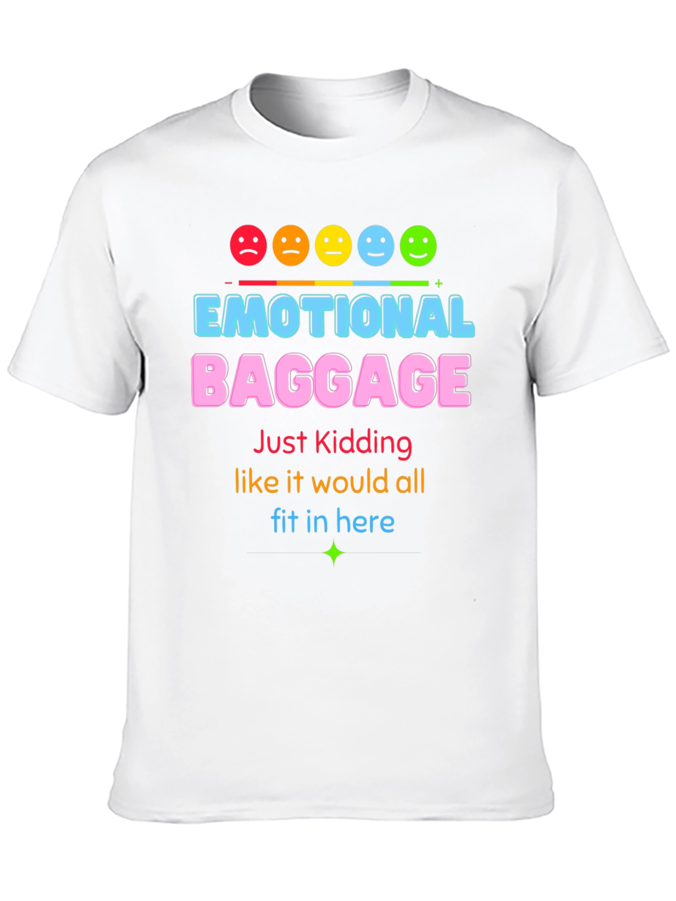 Black Emotional Baggage Graphic T-Shirt - Funny & Stylish! view 10