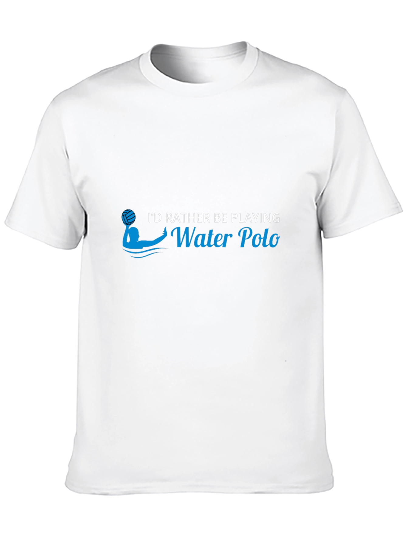 Black Water Polo Player Graphic T-Shirt view 10