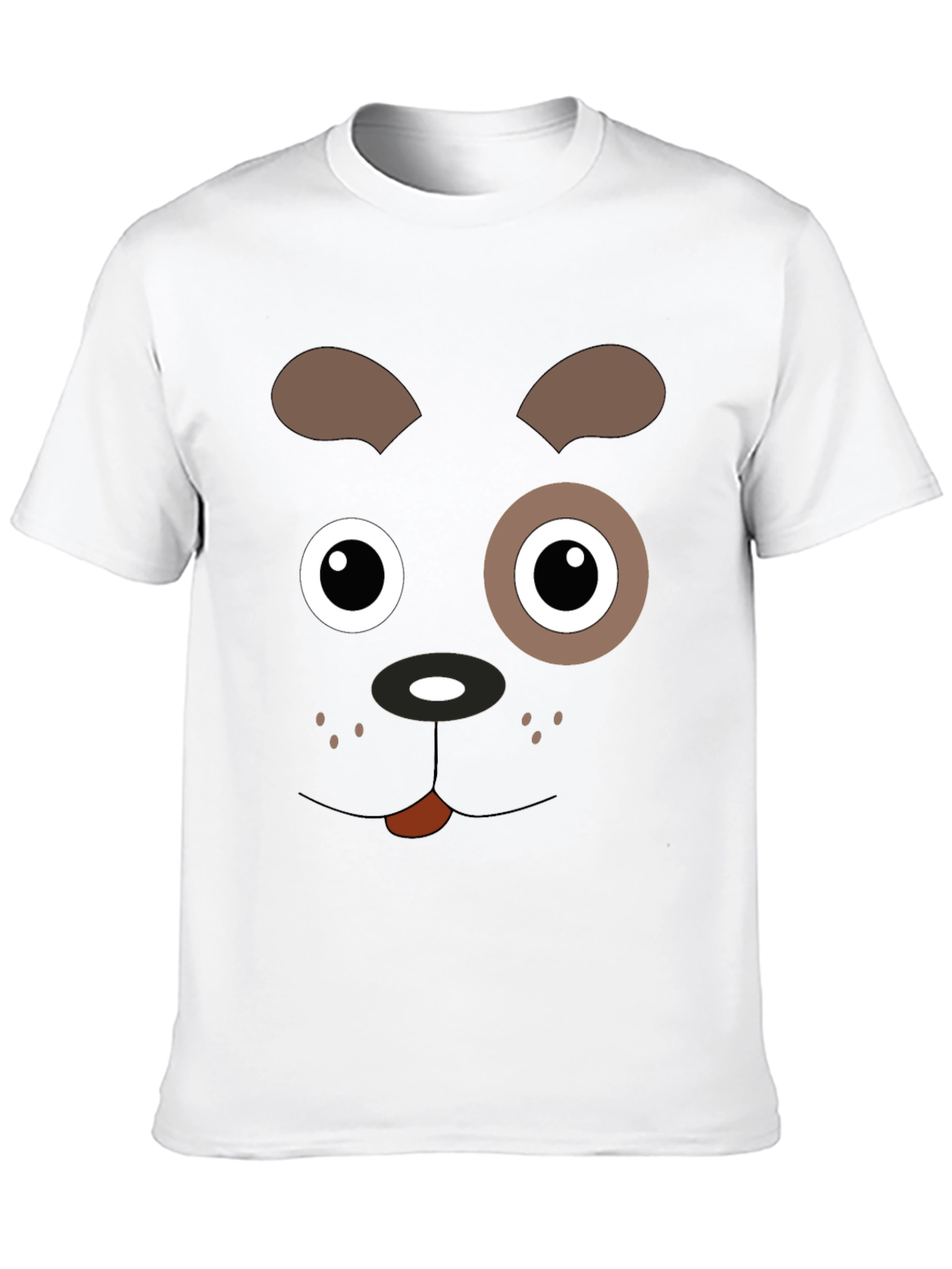 Black Dog Face Graphic Black T-Shirt view 10