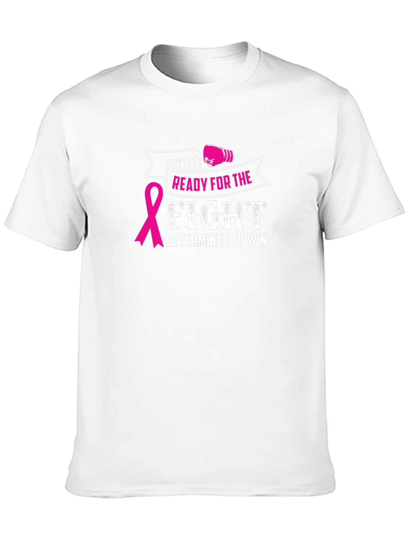 Black Ready for the Fight Breast Cancer Awareness T-Shirt view 10