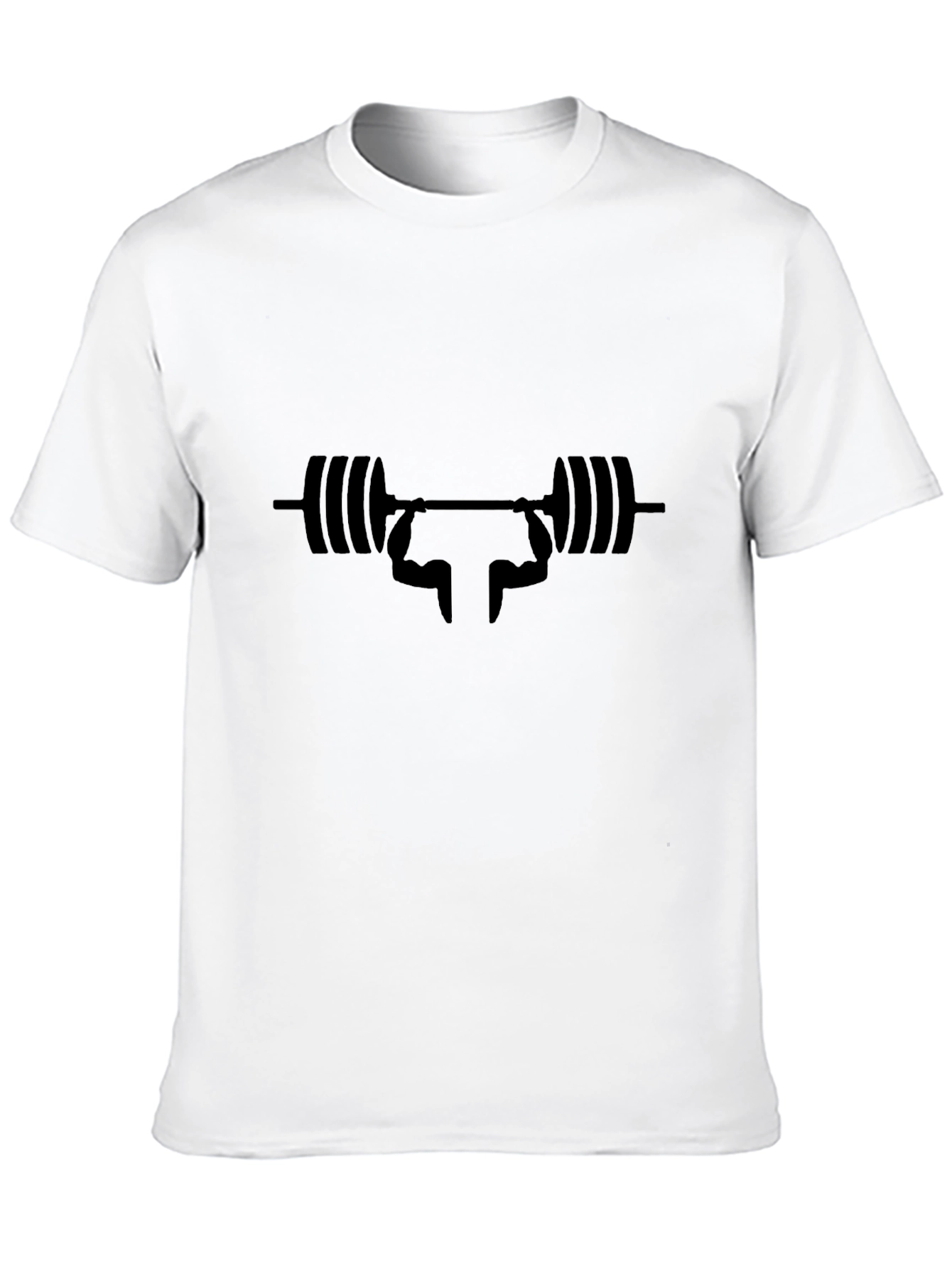 Black Weightlifting Silhouette Graphic Tee - Black view 10