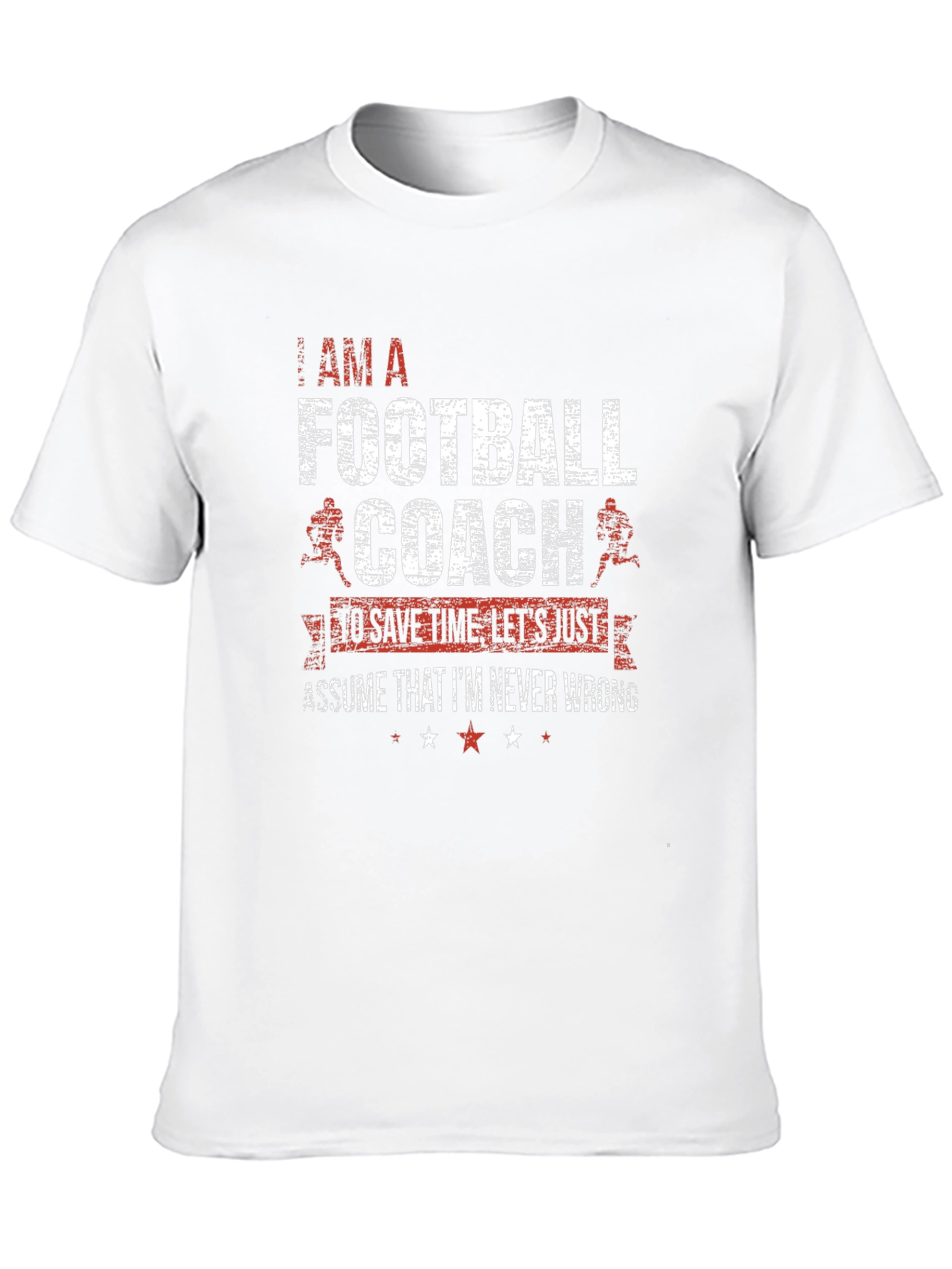 Black Football Coach T-Shirt - Never Wrong view 10