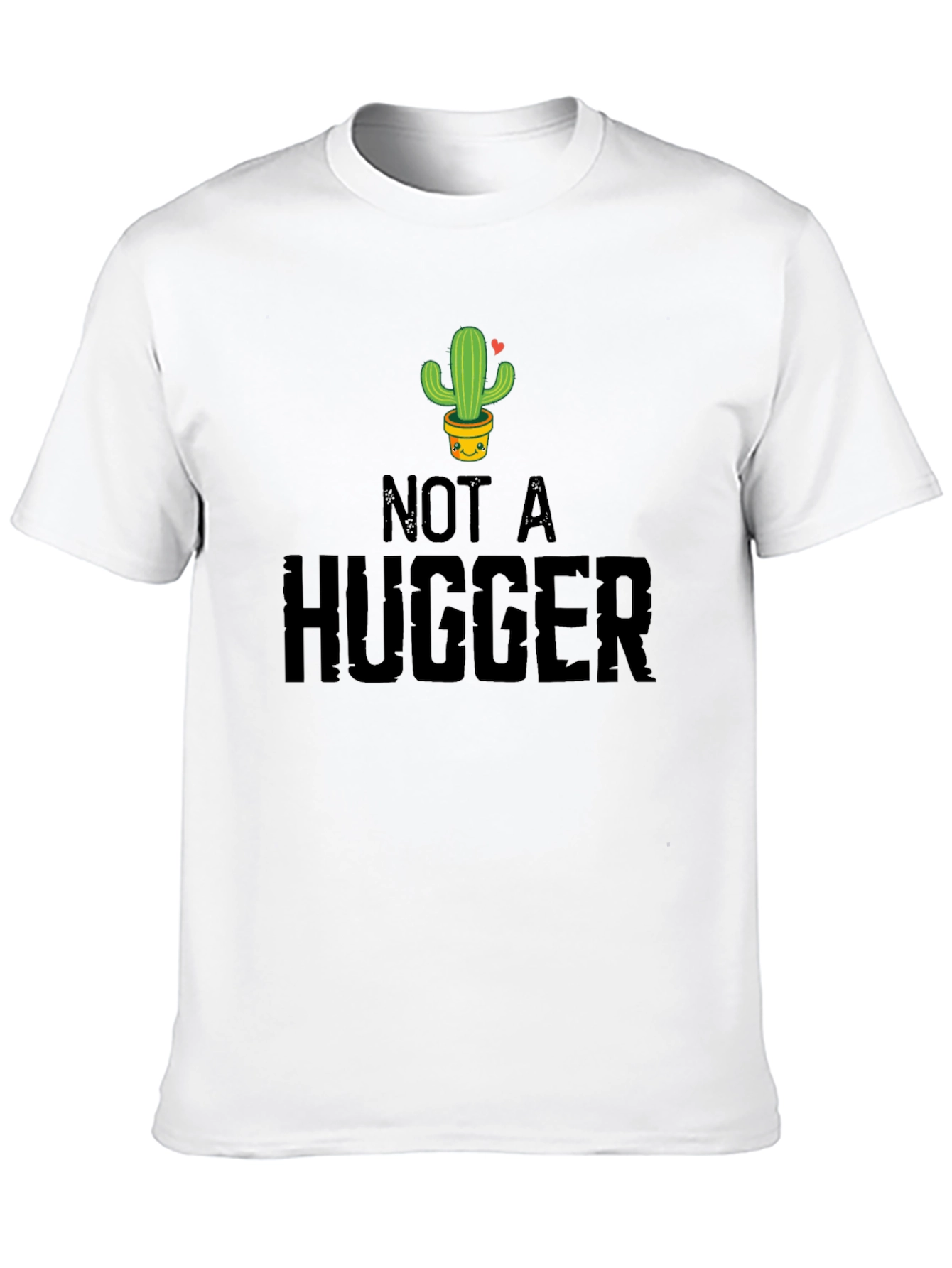 Black Not a Hugger Cactus Graphic Tee - Unisex view 10