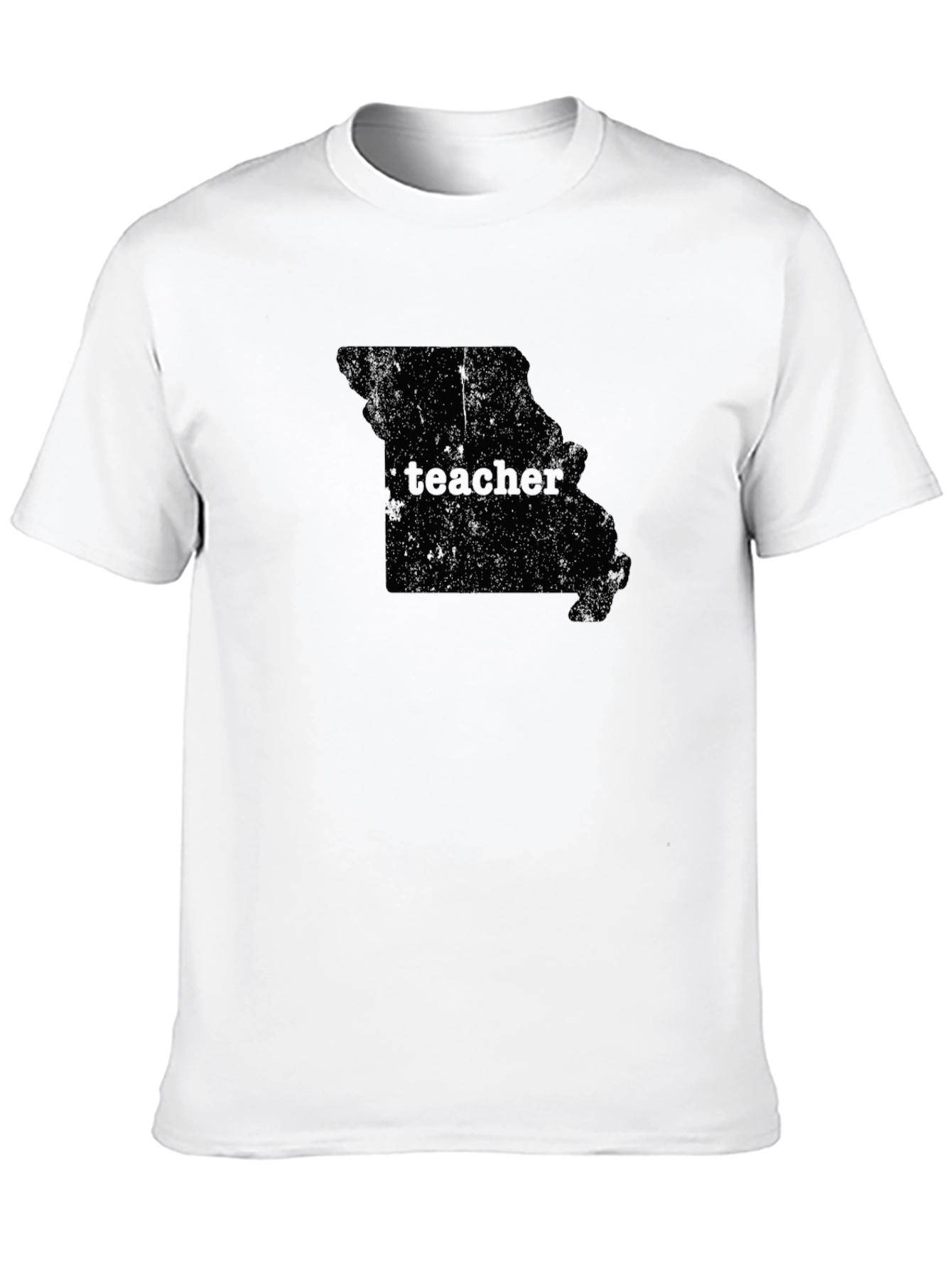 Black Teacher Missouri State Outline Graphic T-Shirt view 10
