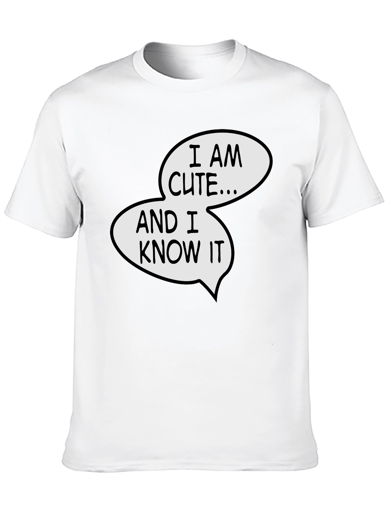 Black Cute & Confident Black Graphic Tee view 10